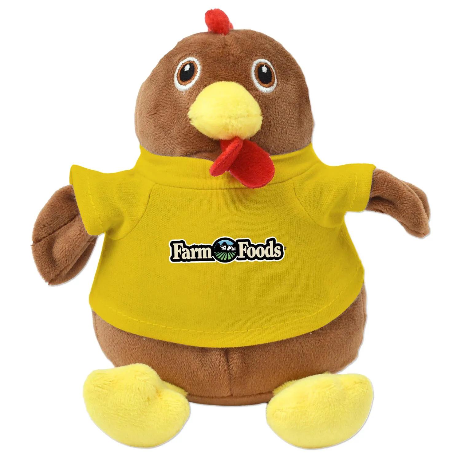 Chandler Chicken Plush Eco-Friendly Sitting - 6 in - product view 12