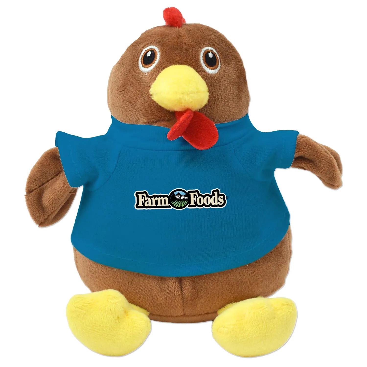 Chandler Chicken Plush Eco-Friendly Sitting - 6 in - product view 13