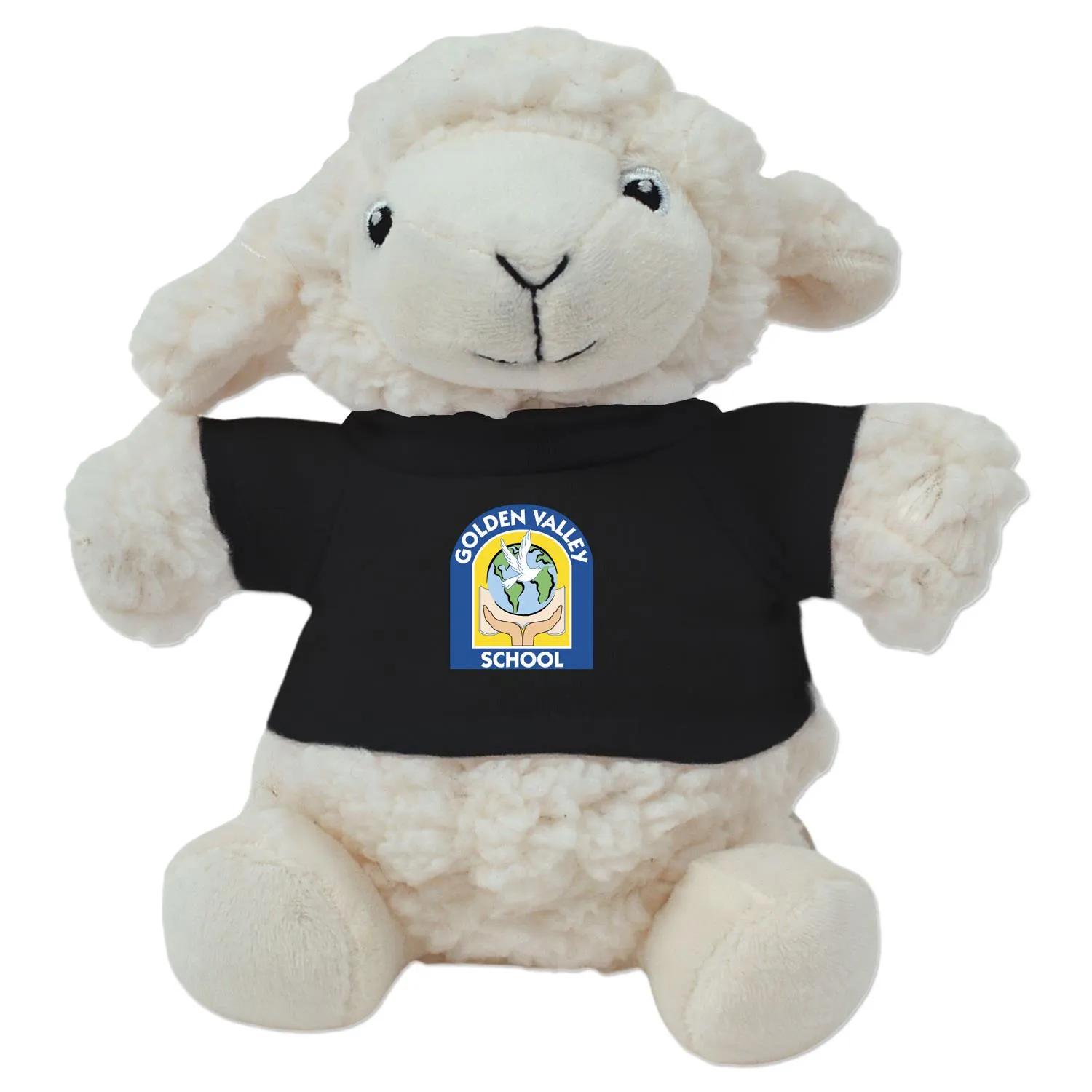 Lamb Plush Toy Eco-Friendly Recycled Polyester - 6 in - product view 2