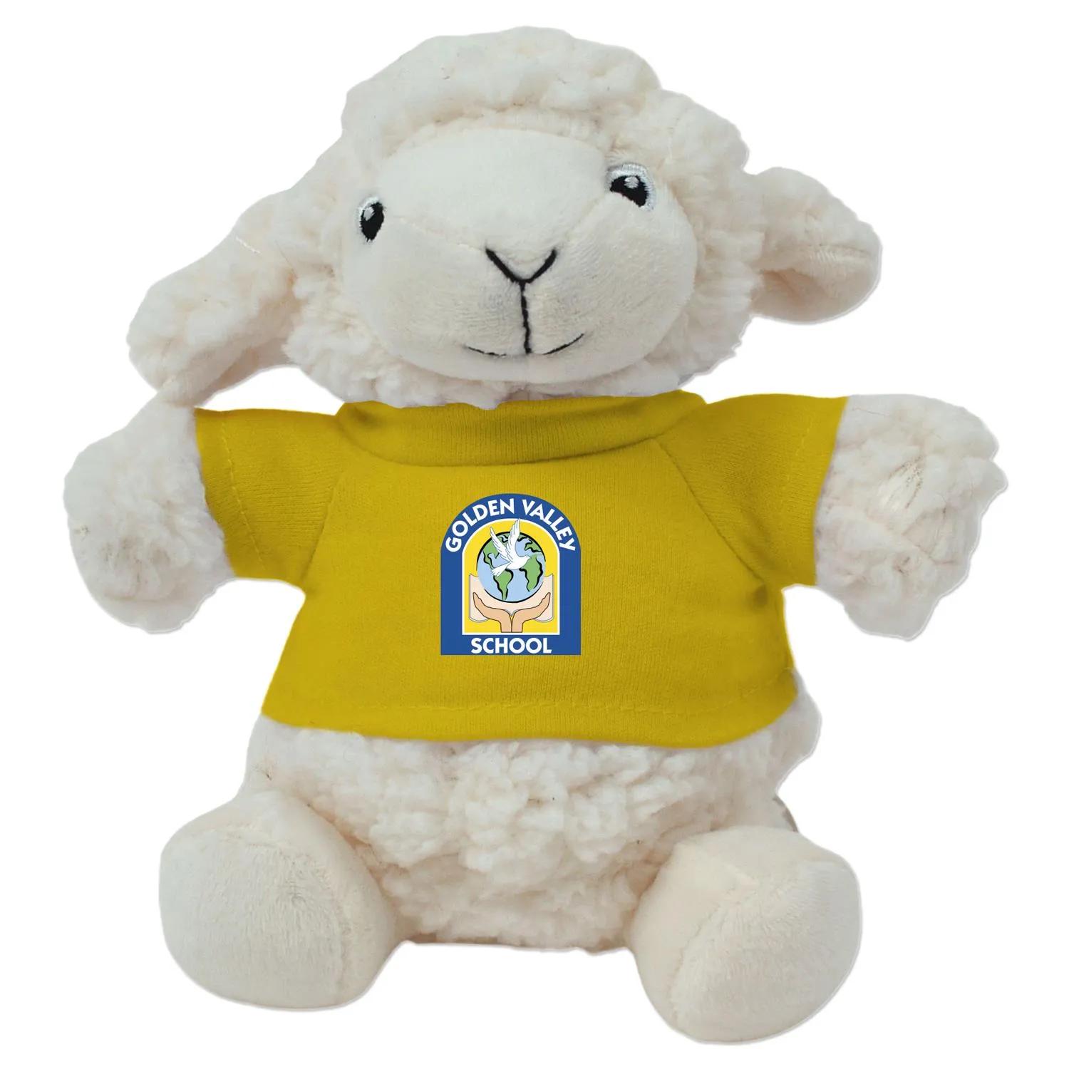 Lamb Plush Toy Eco-Friendly Recycled Polyester - 6 in - product view 13