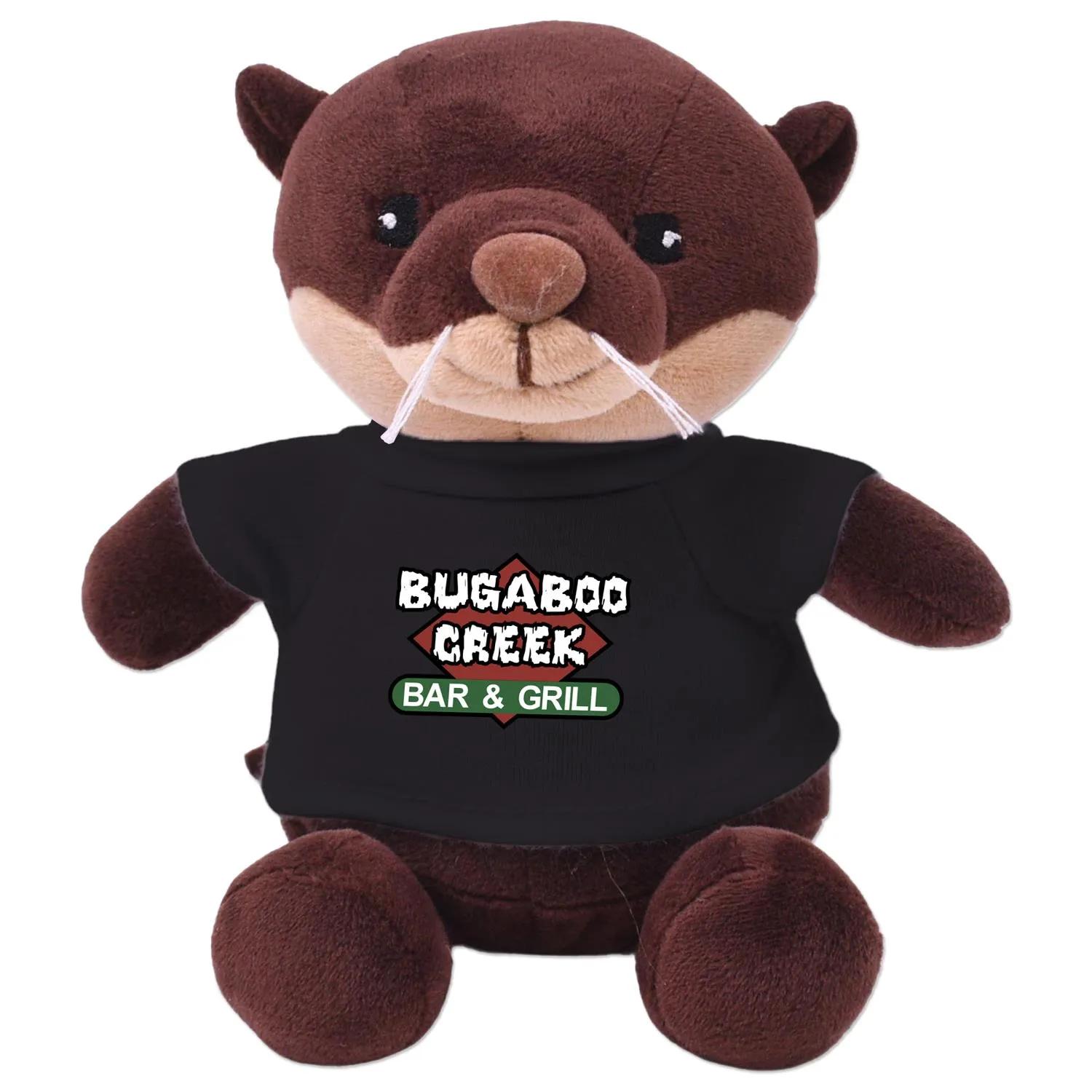 Otter Plush Toy Eco-Friendly Recycled Polyester - 6 in - product view 2