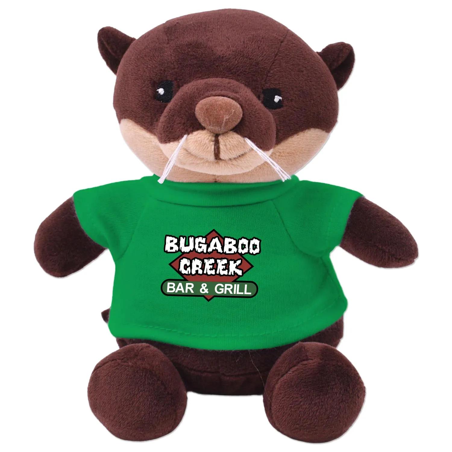 Otter Plush Toy Eco-Friendly Recycled Polyester - 6 in - product view 5