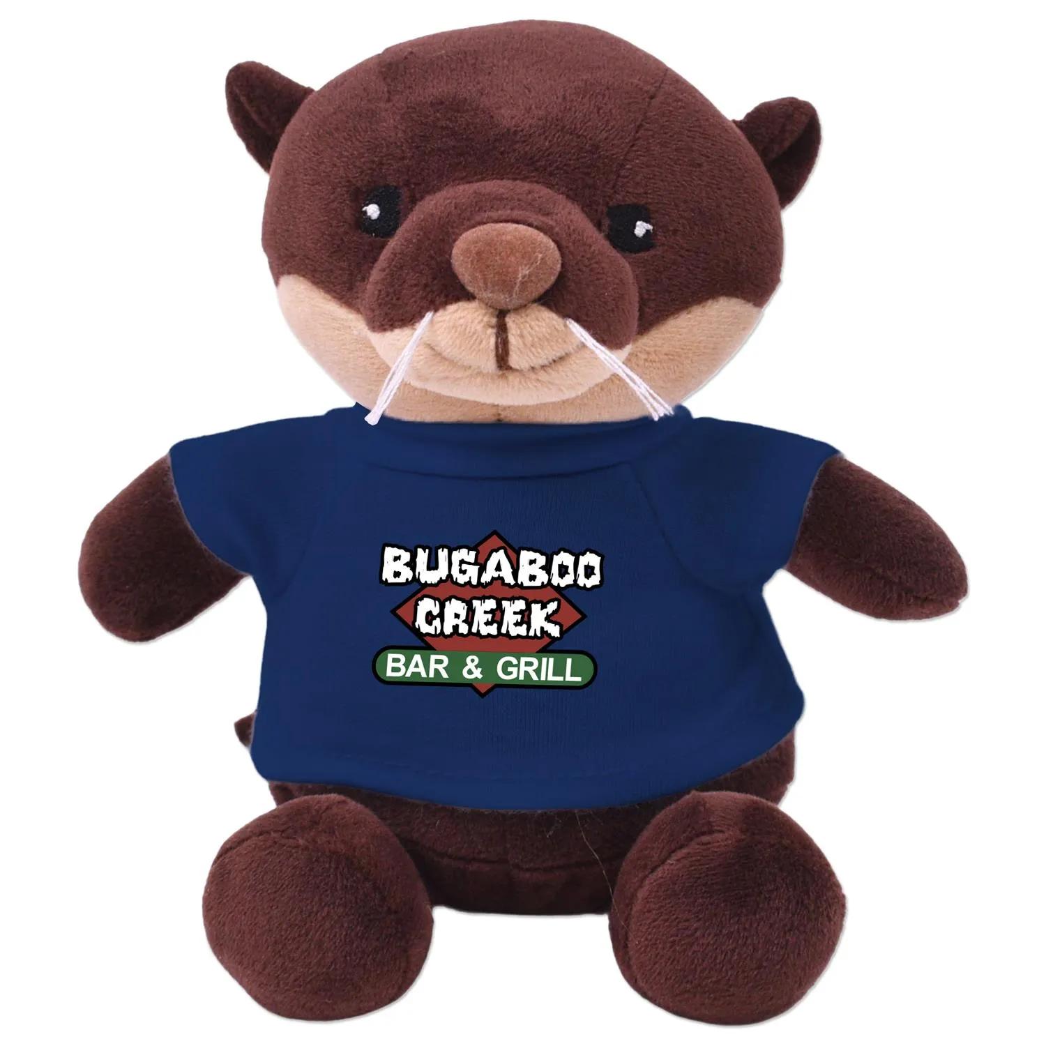 Otter Plush Toy Eco-Friendly Recycled Polyester - 6 in - product view 6