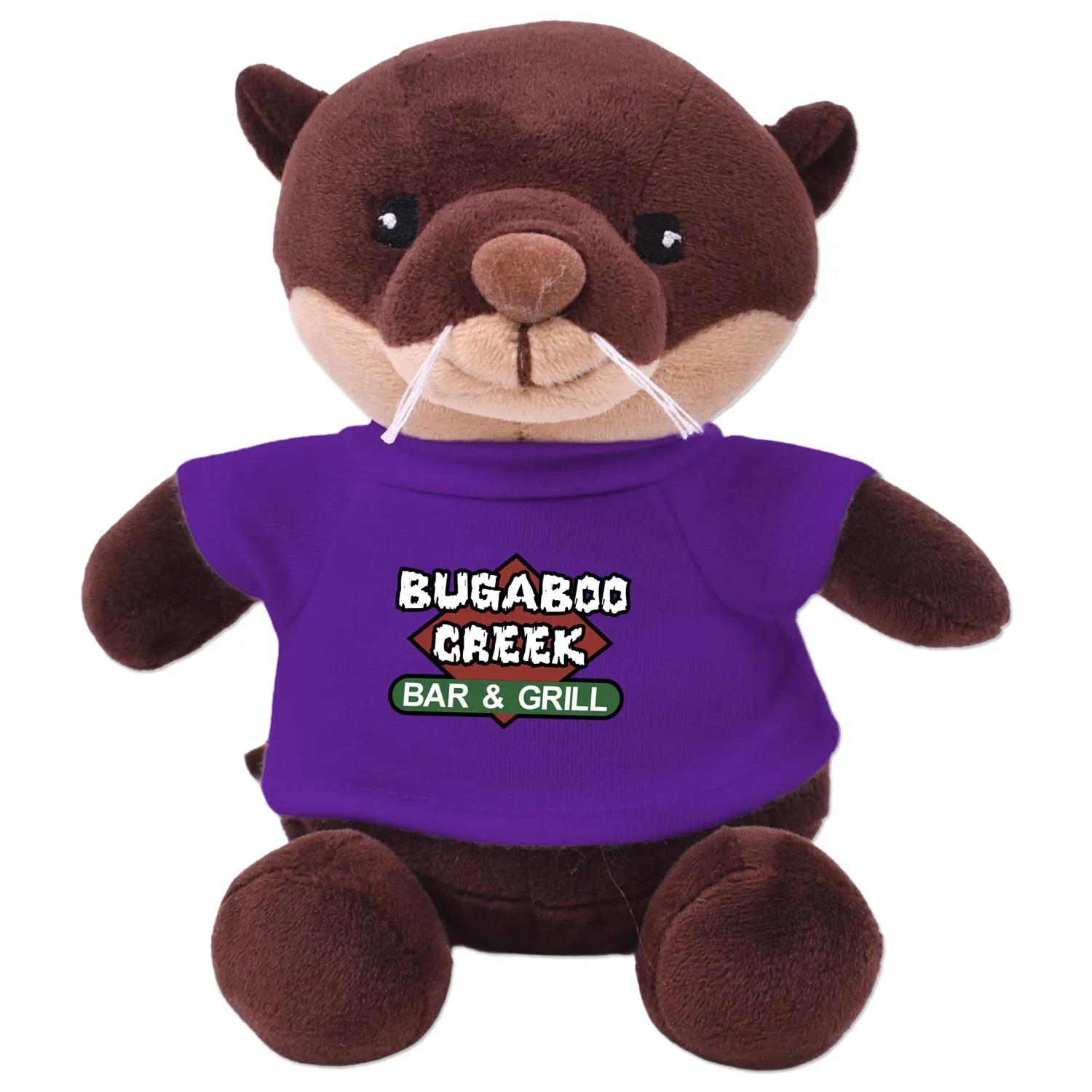 Otter Plush Toy Eco-Friendly Recycled Polyester - 6 in - product view 9