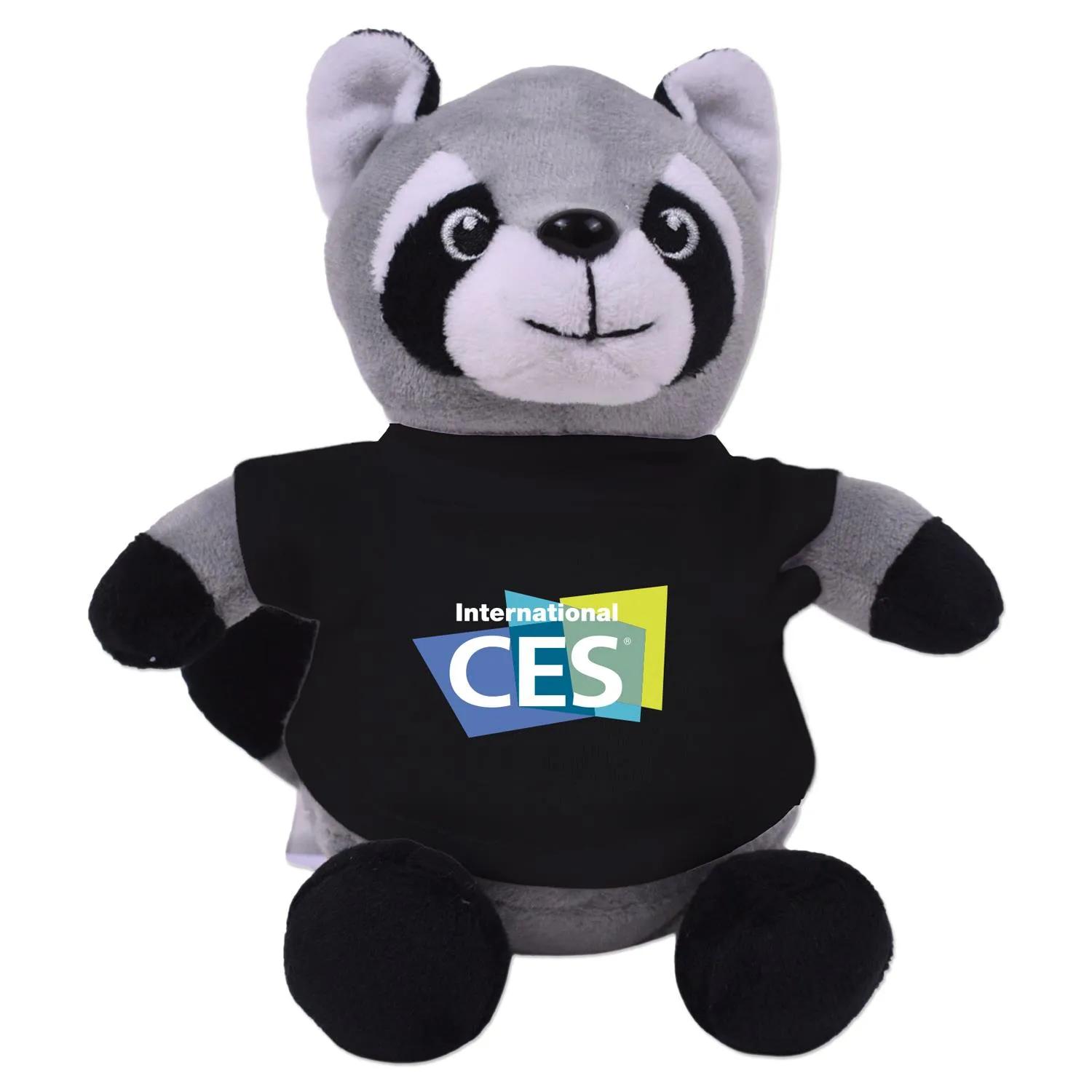 Raccoon Plush Toy Eco-Friendly Recycled Polyester - 6 in - product view 2