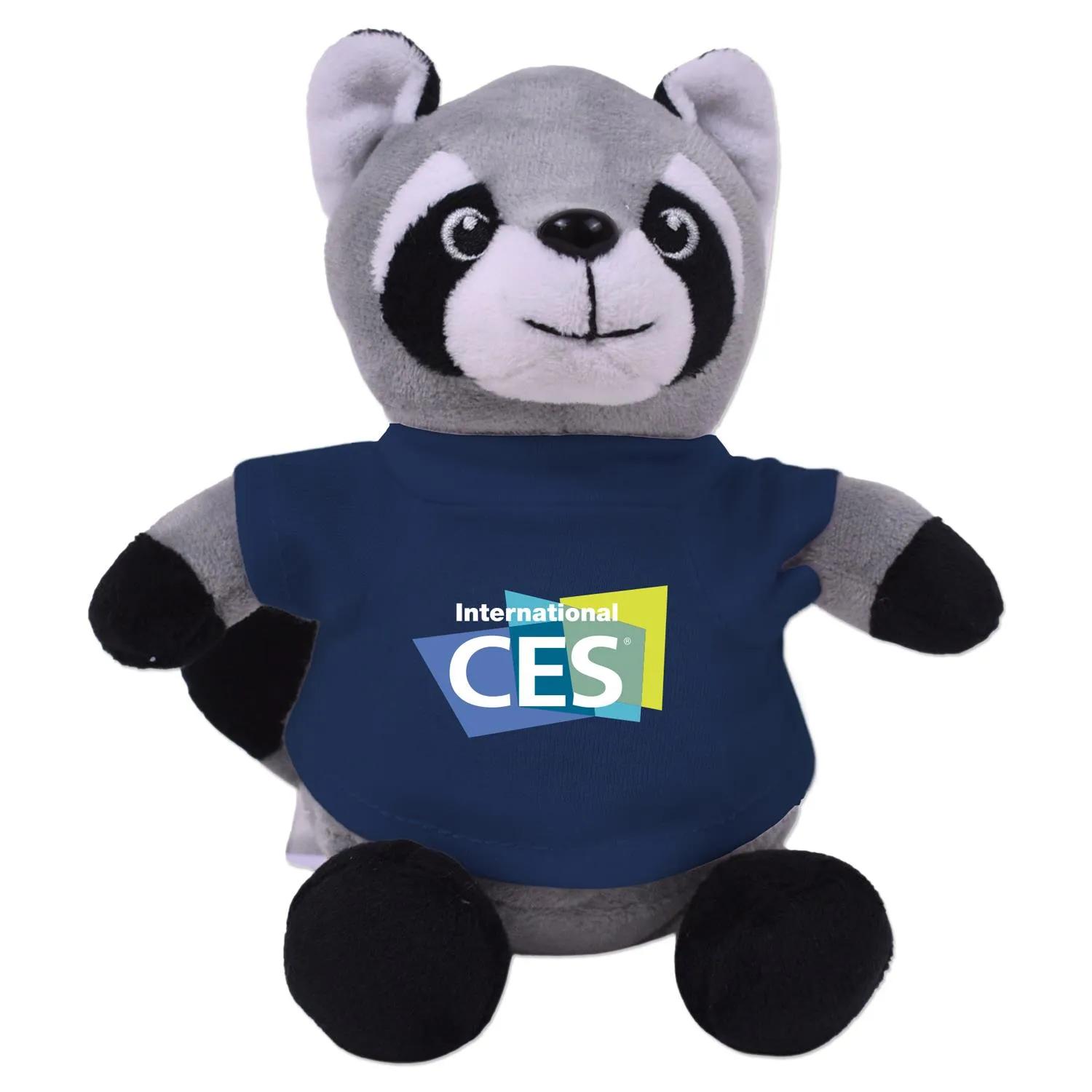 Raccoon Plush Toy Eco-Friendly Recycled Polyester - 6 in - product view 6