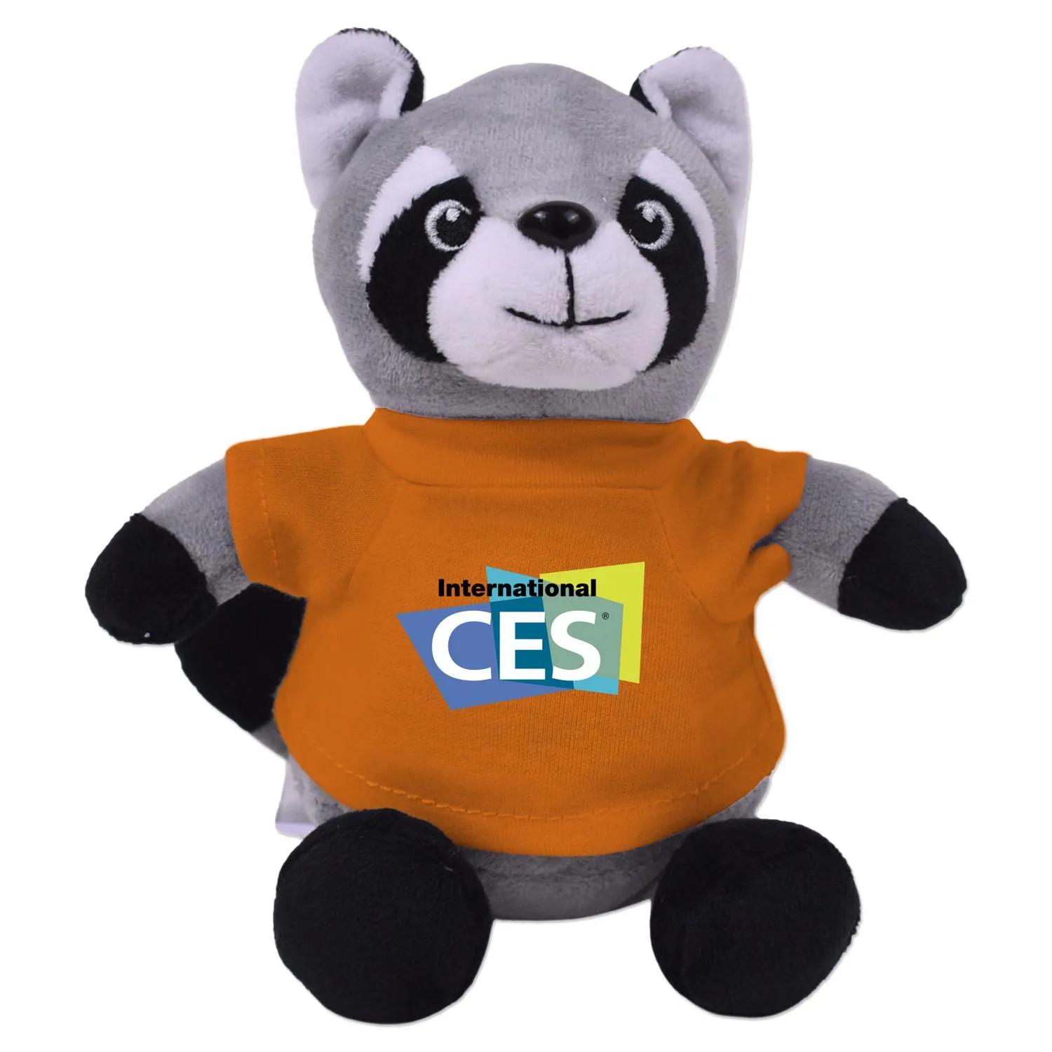 Raccoon Plush Toy Eco-Friendly Recycled Polyester - 6 in - product view 7