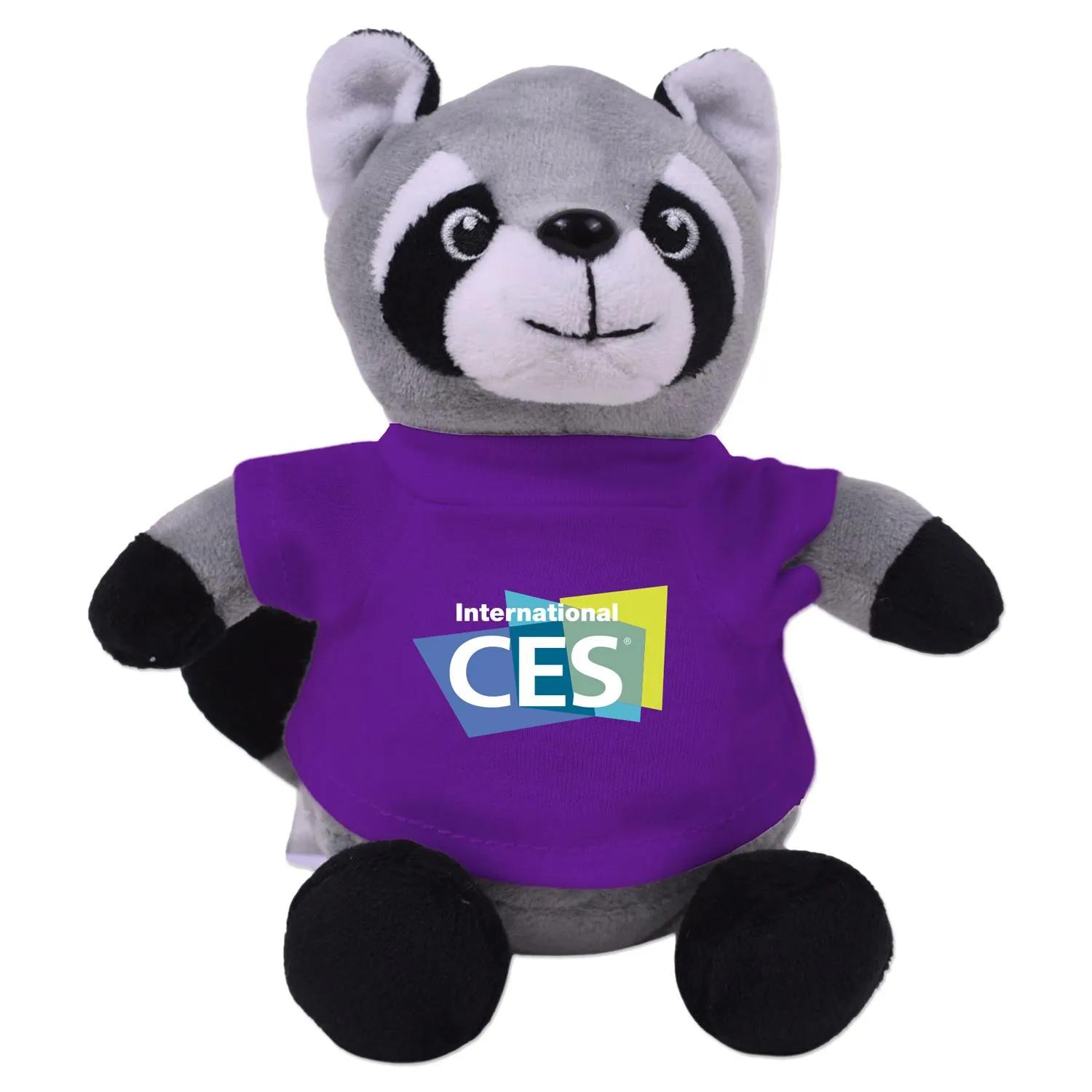 Raccoon Plush Toy Eco-Friendly Recycled Polyester - 6 in - product view 9
