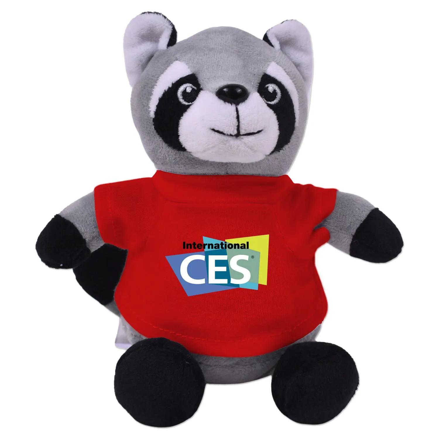 Raccoon Plush Toy Eco-Friendly Recycled Polyester - 6 in - product view 10