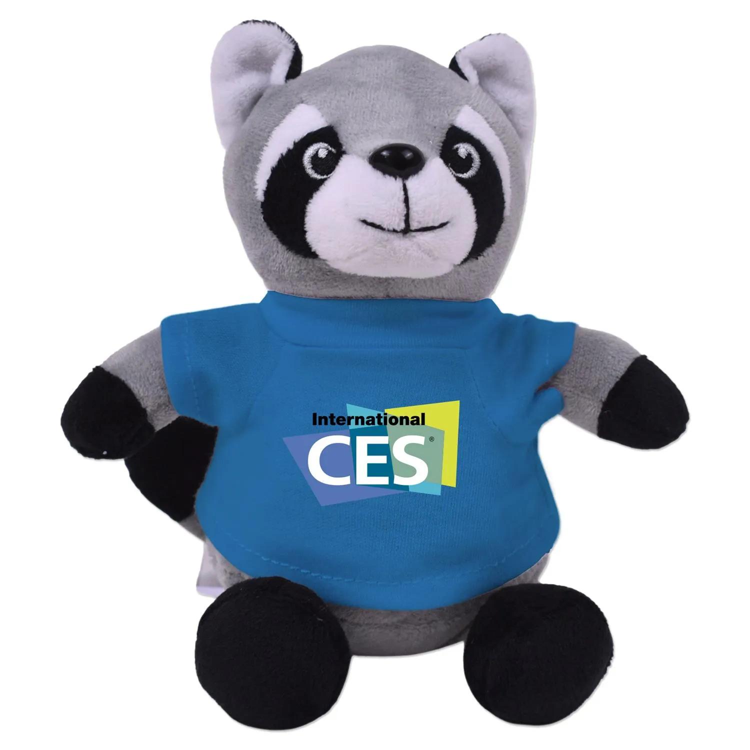 Raccoon Plush Toy Eco-Friendly Recycled Polyester - 6 in - product view 11