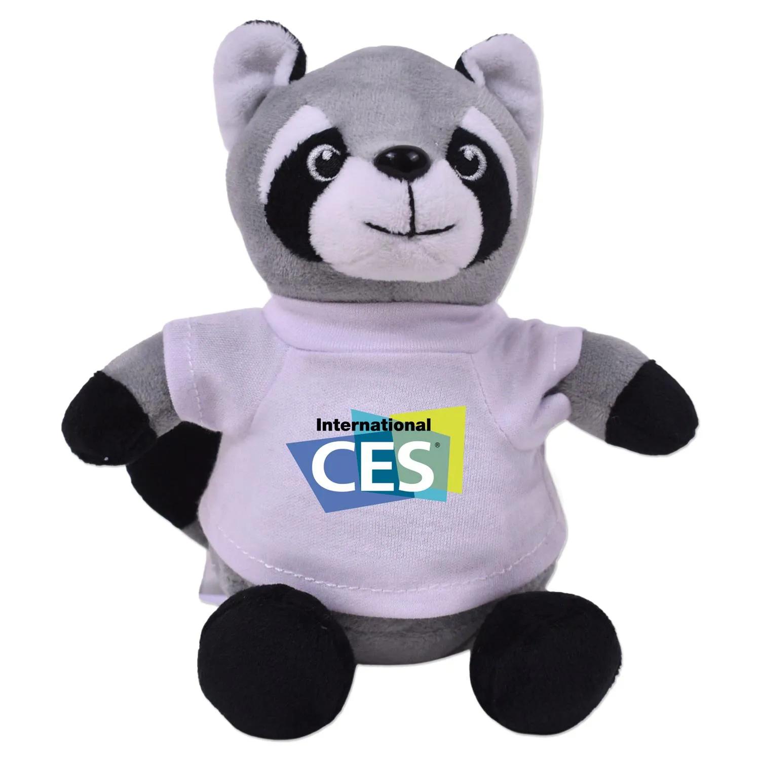 Raccoon Plush Toy Eco-Friendly Recycled Polyester - 6 in - product view 12