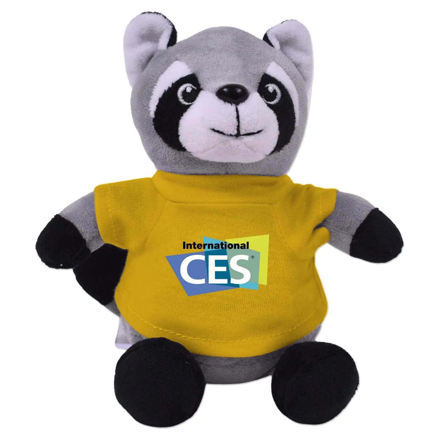 Raccoon Plush Toy Eco-Friendly Recycled Polyester - 6 in - product view 13