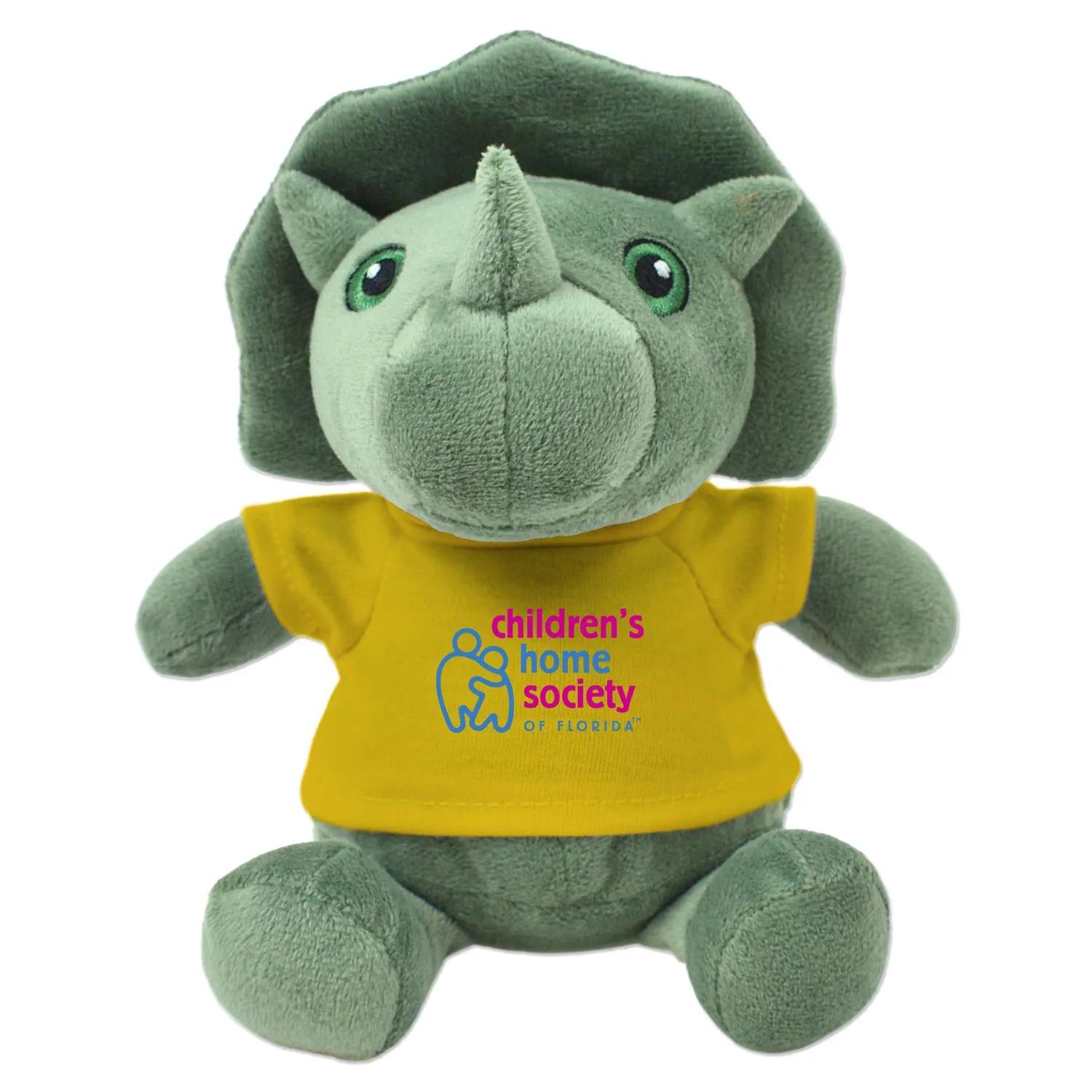 Triceratops Plush Toy Eco-Friendly Recycled - 6 in - product view 13