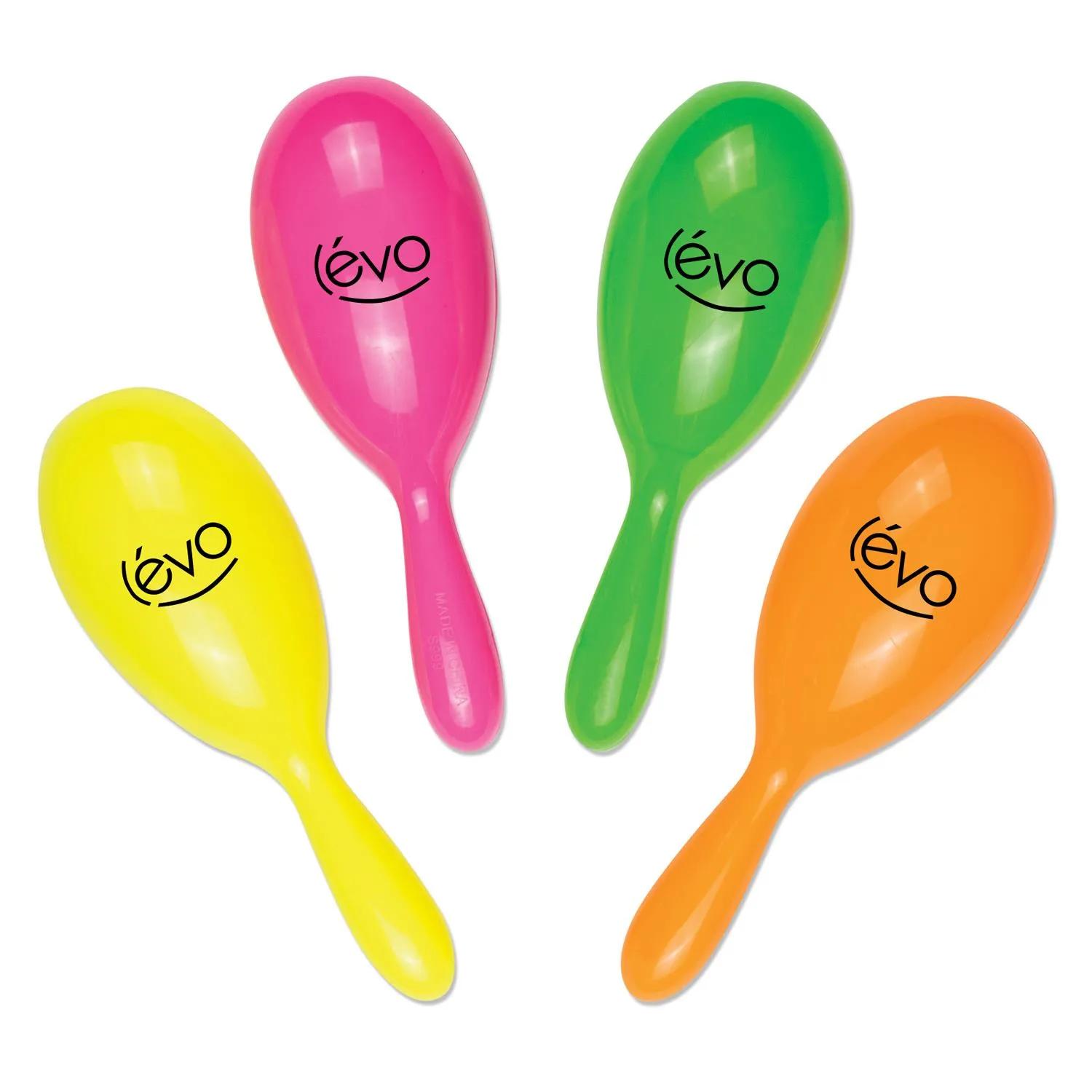 Maracas Plastic Musical Instruments Festive - 7 in - product view 8