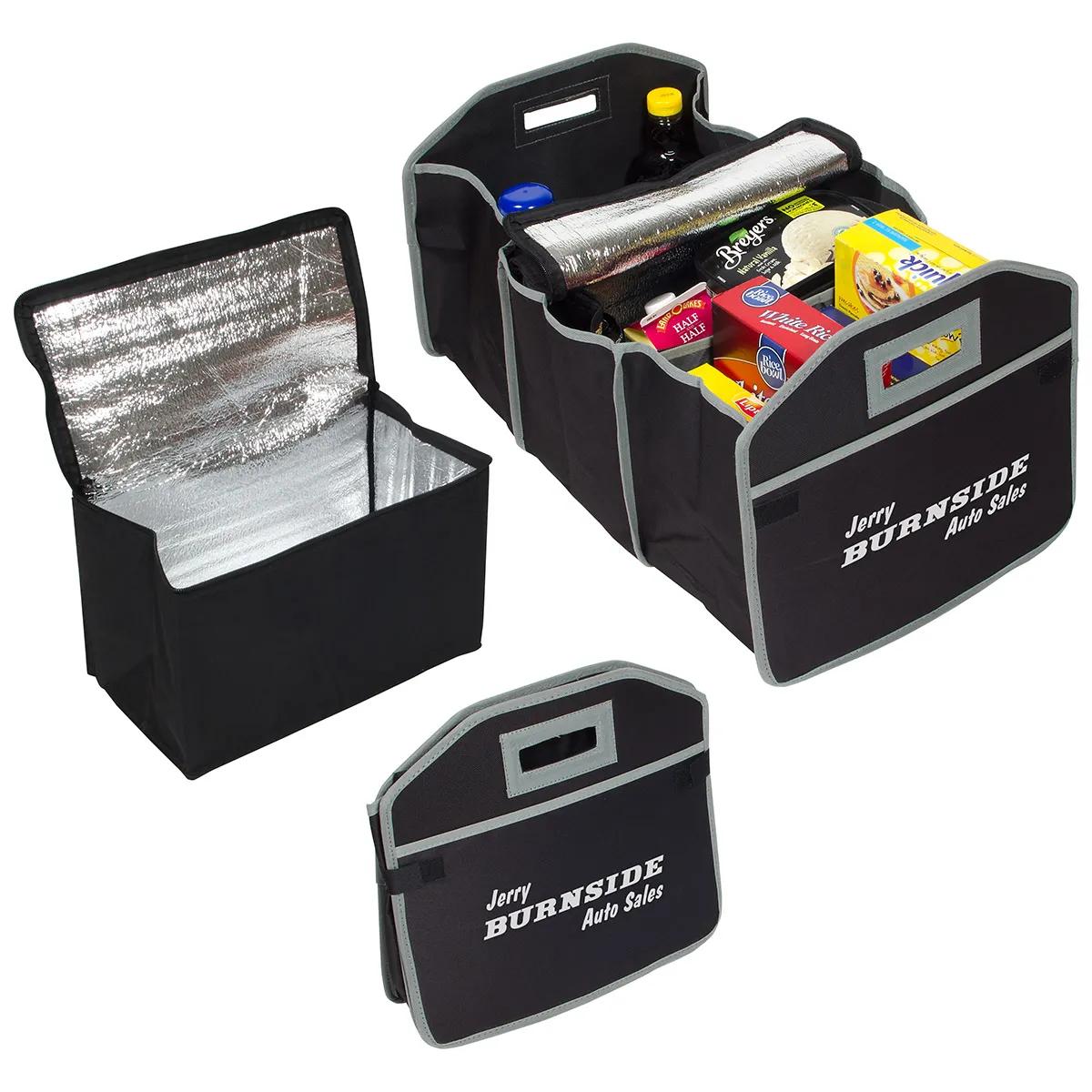 Cargo Organizer with Cooler Bag - promotional product with custom logo