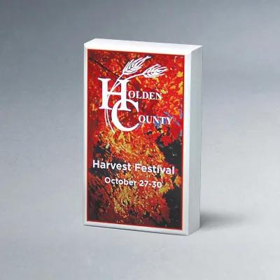 Wood Block Award Beveled Edge Design Made in USA - 3 x 5 in