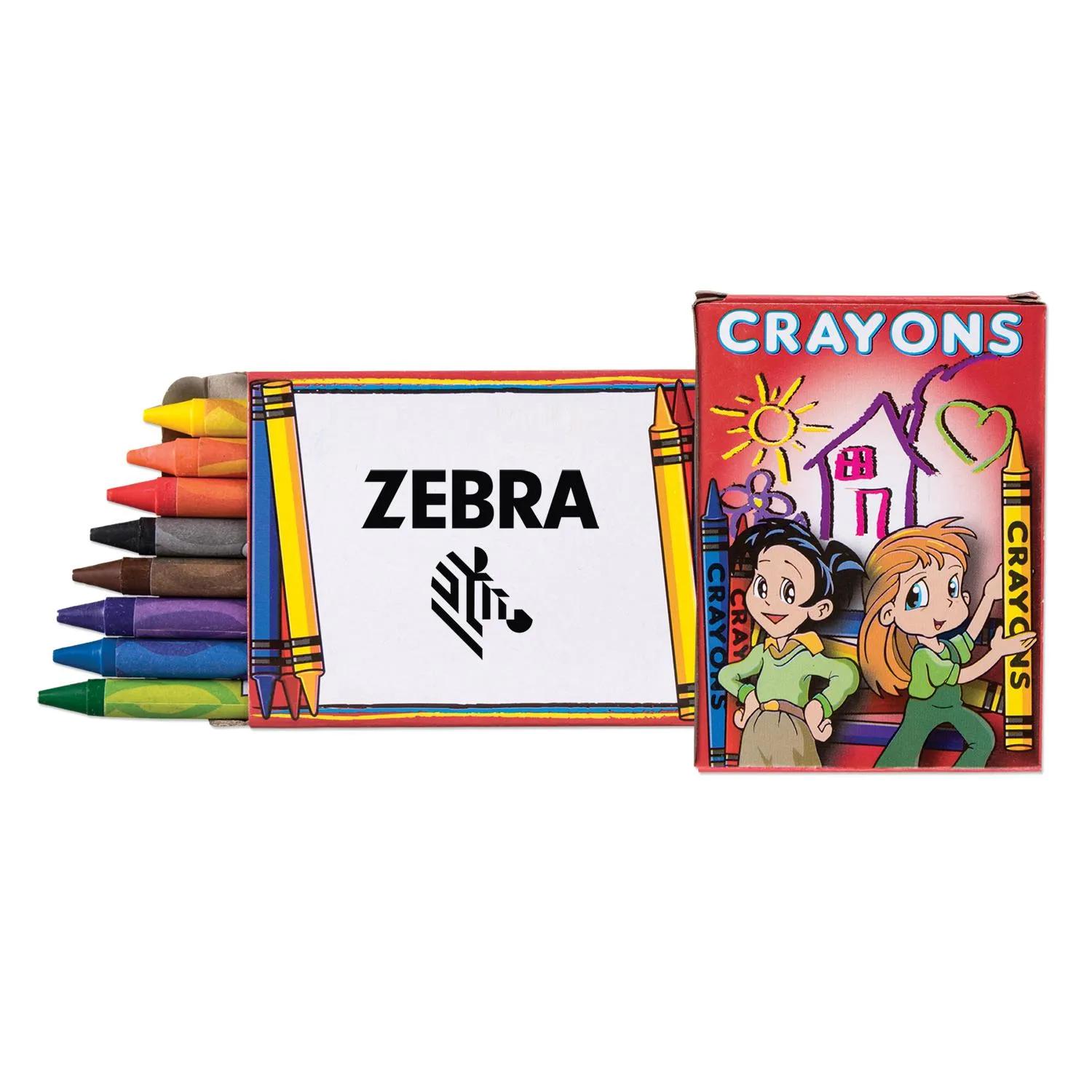 Kids Crayons Promotional Pack Assorted Colors (8 Pack) - product view 2