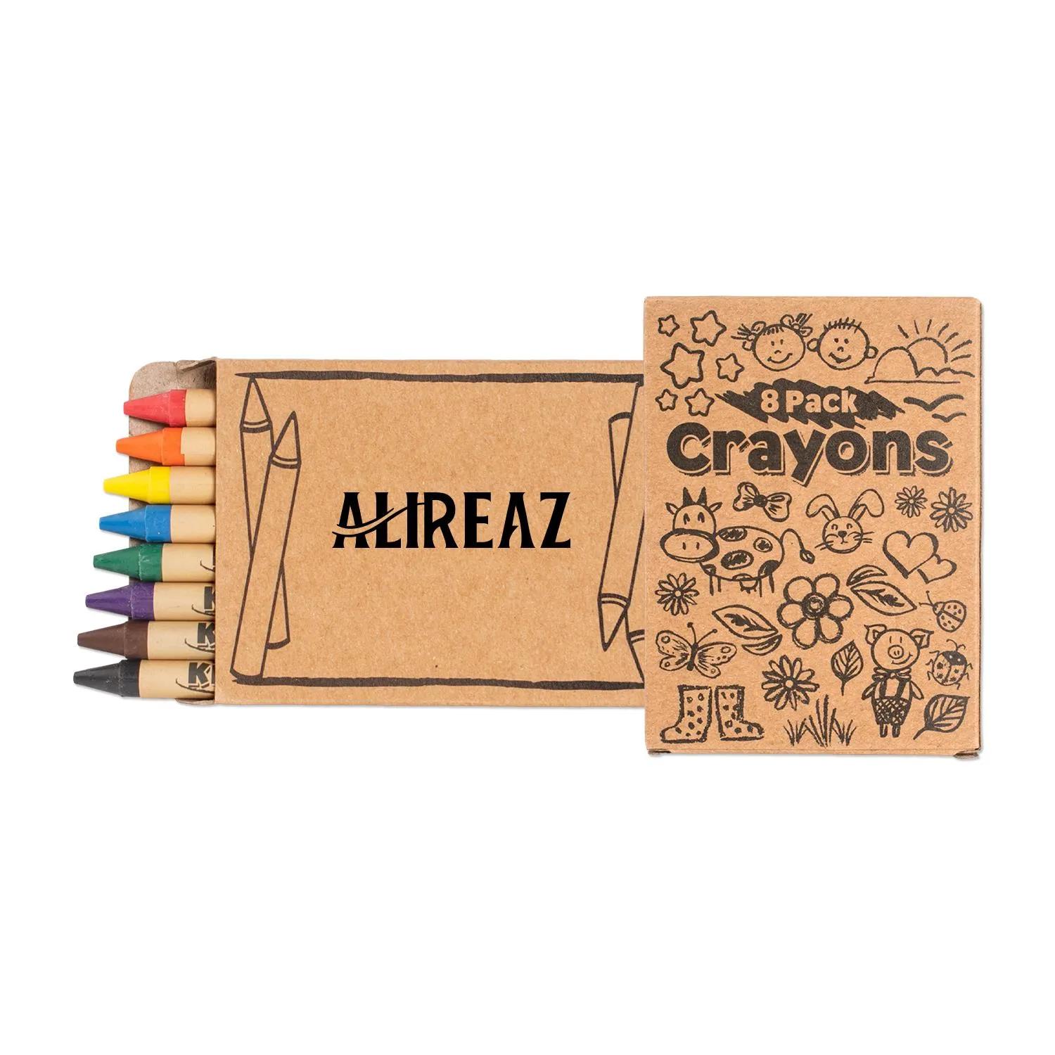 Kids Crayons Promotional Pack Assorted Colors (8 Pack) - product view 3