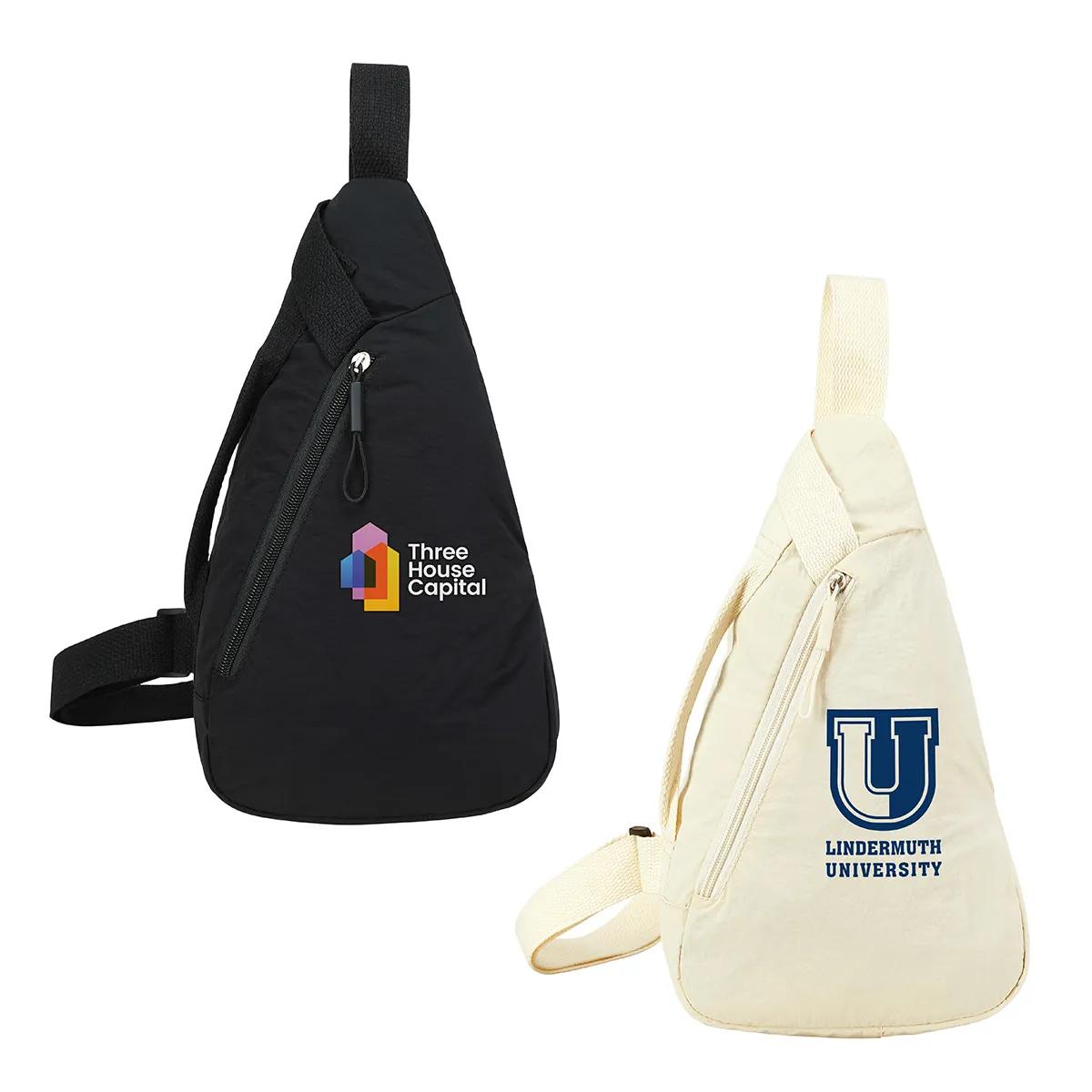 Europa Crossbody Nylon Sling Bag - promotional product with custom logo