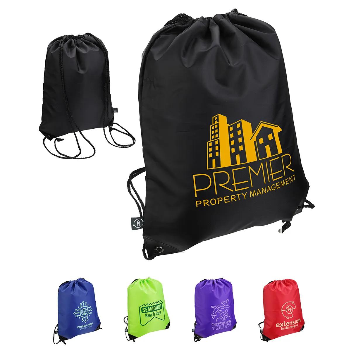 Grab 'N Go RPET Budget Drawstring Backpack