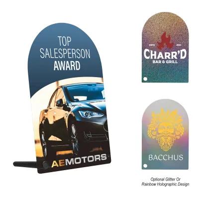 Acrylic Award Arch Rectangle Full Color Graphics - 5 in