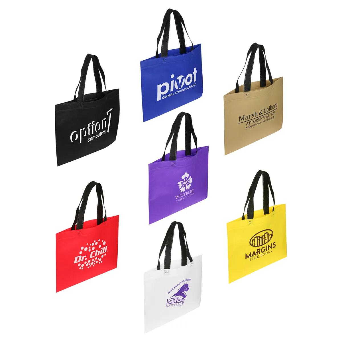 Landscape Recyclable Non-Woven Shopping Bag - promotional product with custom logo