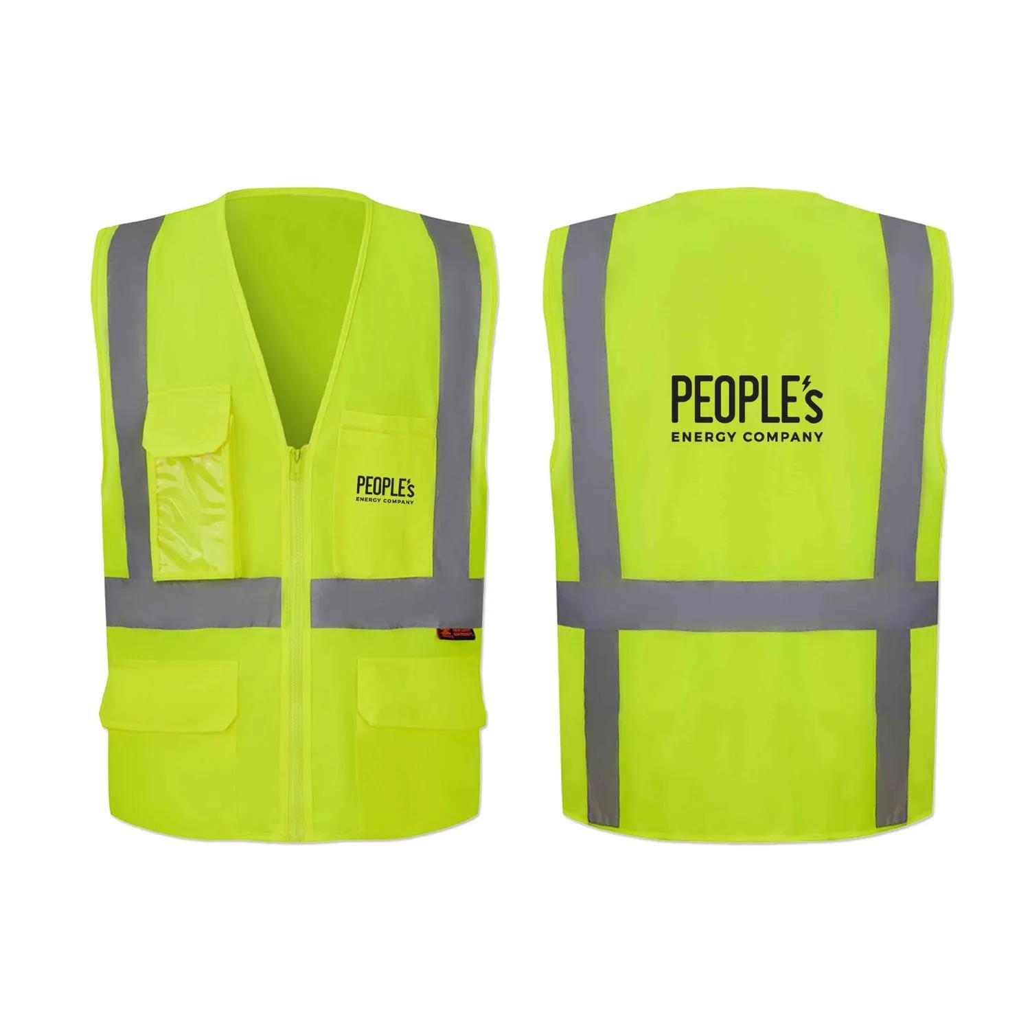 ANSI Class 2 Safety Vest Mesh Tricot Knit High Visibility - product view 2
