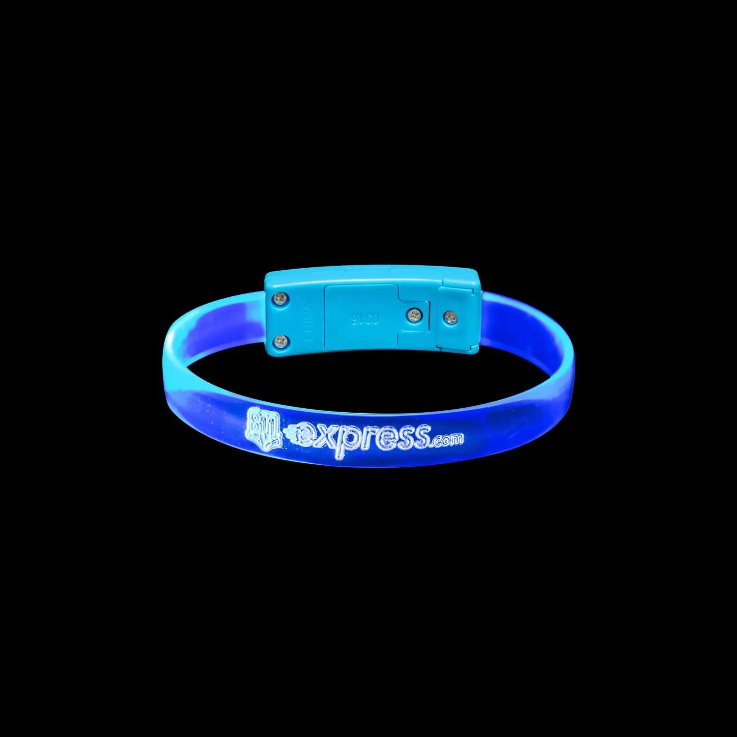 BOLT LED Wristband Silicone Custom Engraving Light Up - product view 8