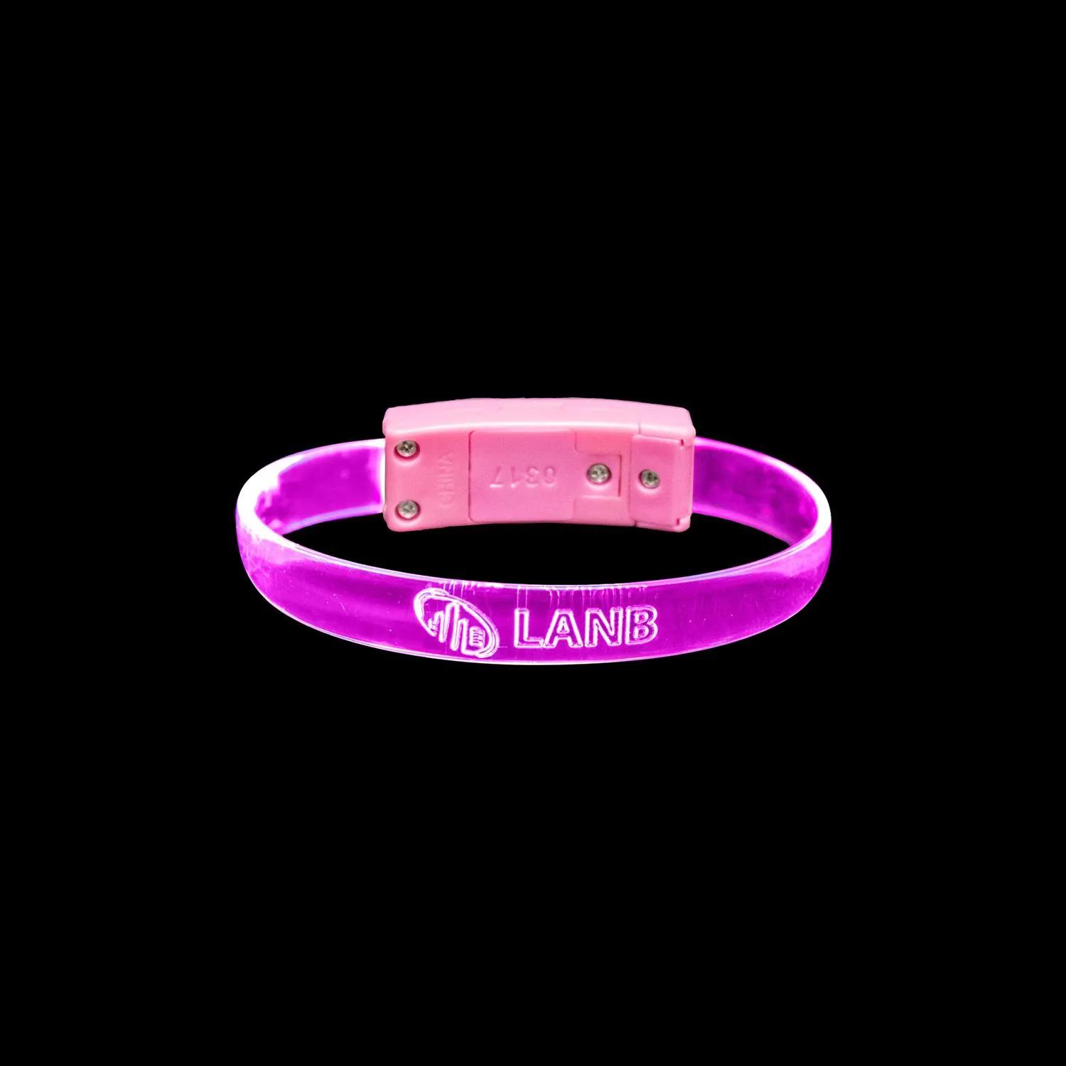 BOLT LED Wristband Silicone Custom Engraving Light Up - product view 9
