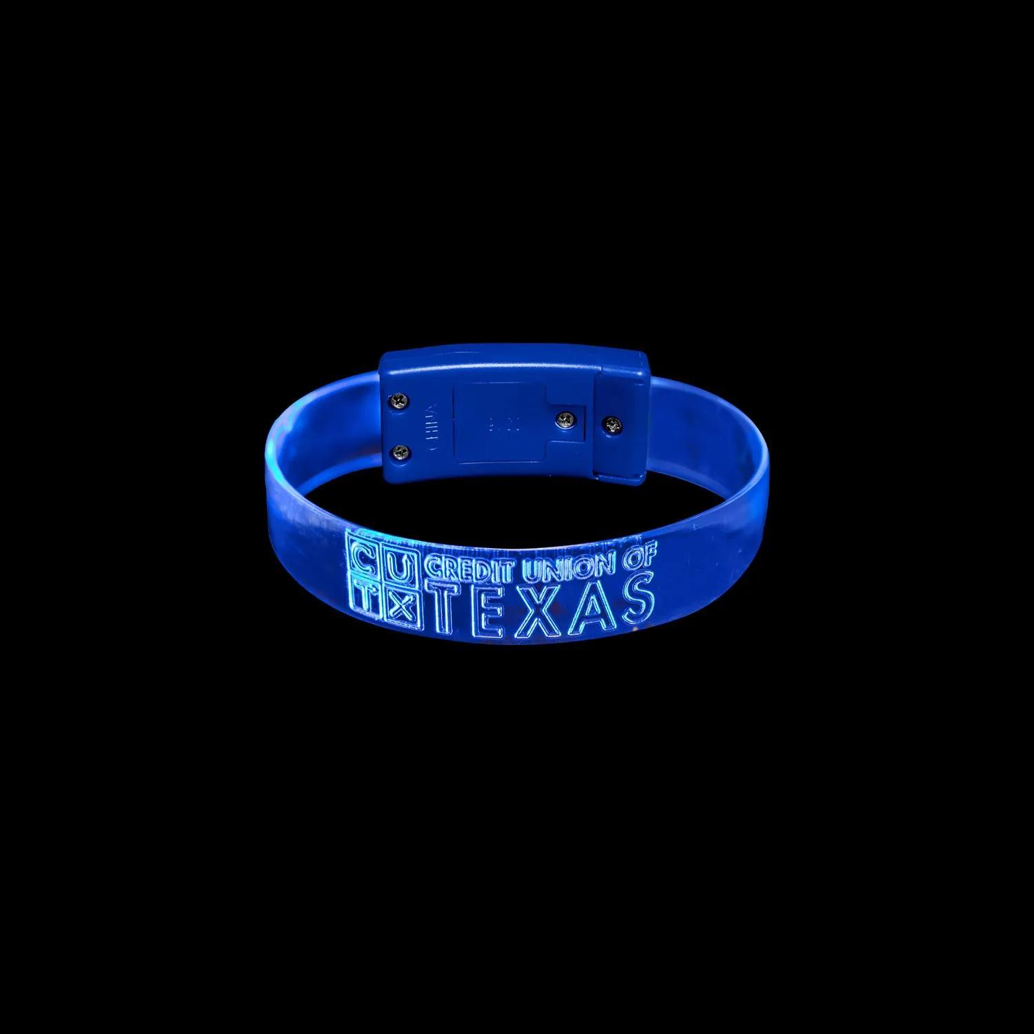 BOLT-XL LED Wristband Silicone Large Engraving Area - product view 2