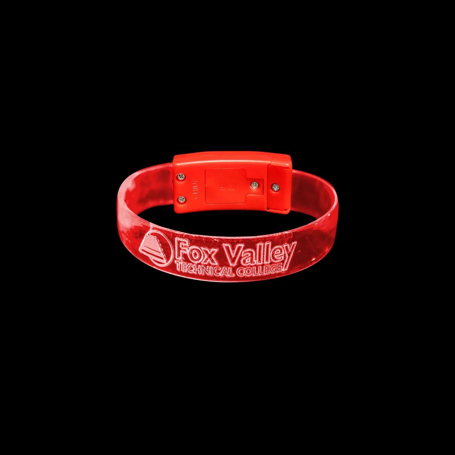 BOLT-XL LED Wristband Silicone Large Engraving Area - product view 3