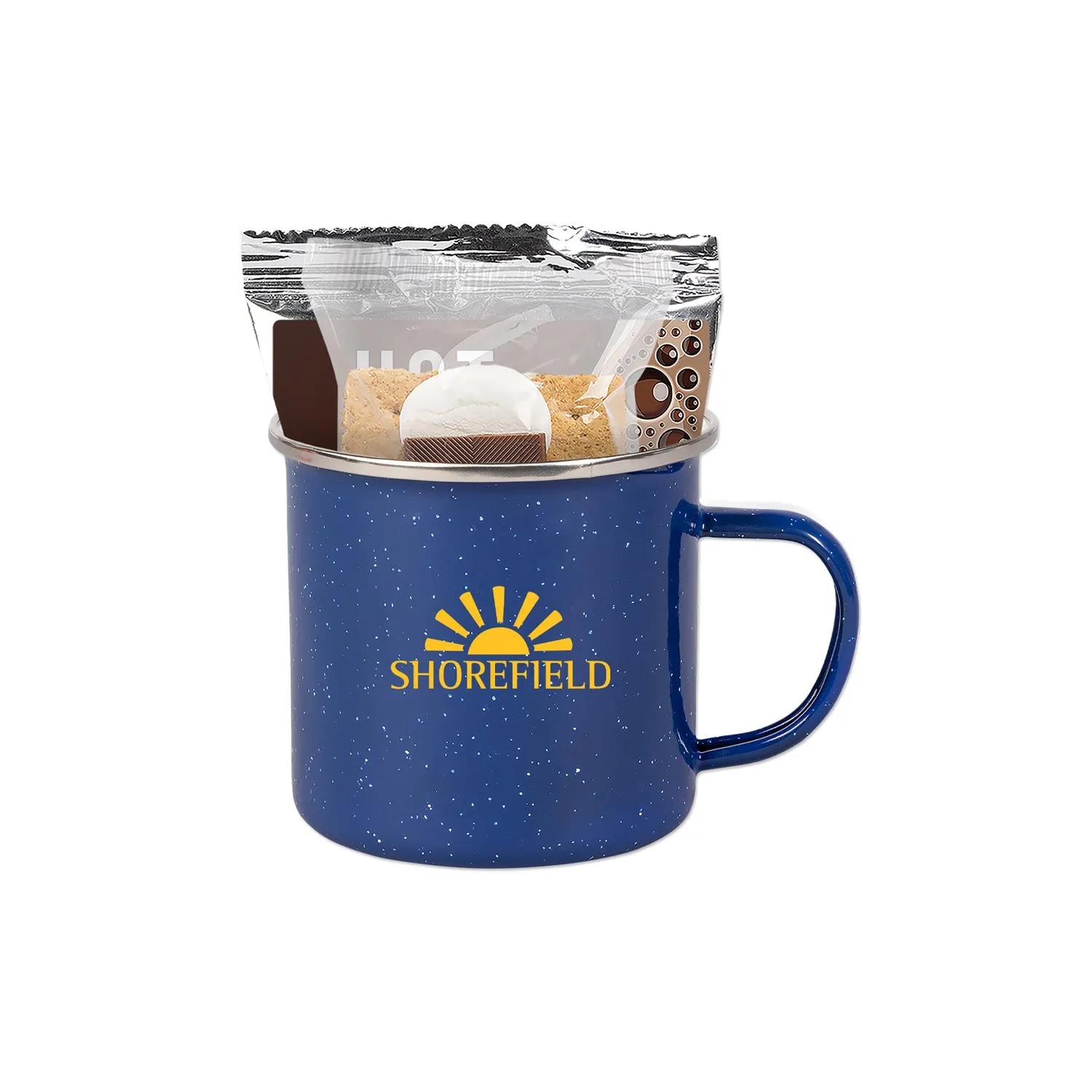 Camping Mug Set Enamel Steel with Cocoa Smores - 16 oz - product view 3