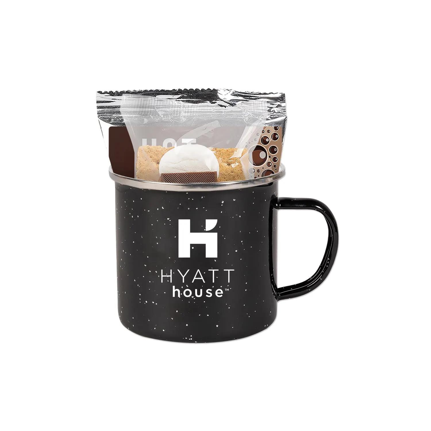 Camping Mug Set Enamel Steel with Cocoa Smores - 16 oz - product view 5