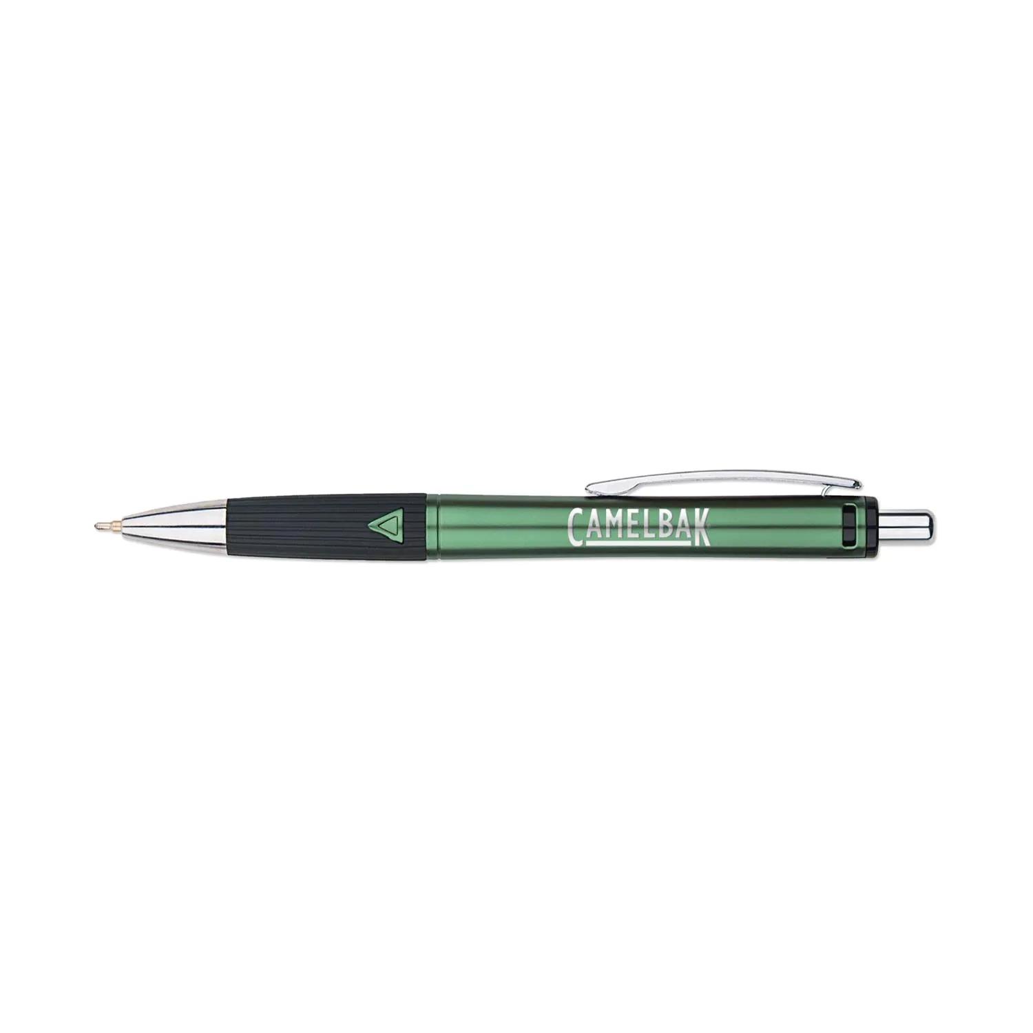 Gel Pen Retractable Matte Barrel Ribbed Rubber Grip - product view 4