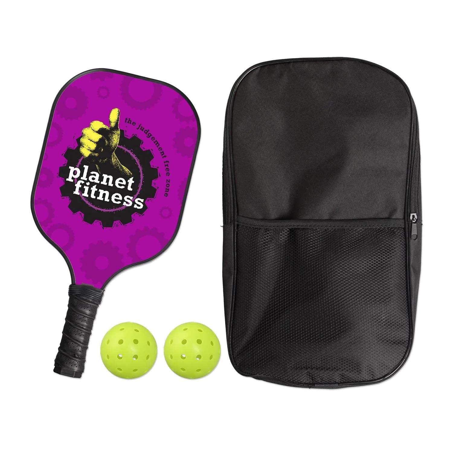 Pickleball Set Carbon Fiber 2 Paddles Balls Included