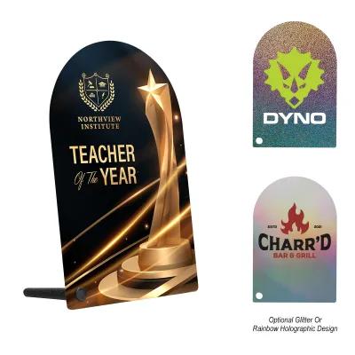 Acrylic Award Arch Rectangle Full Color - 5 x 7 in