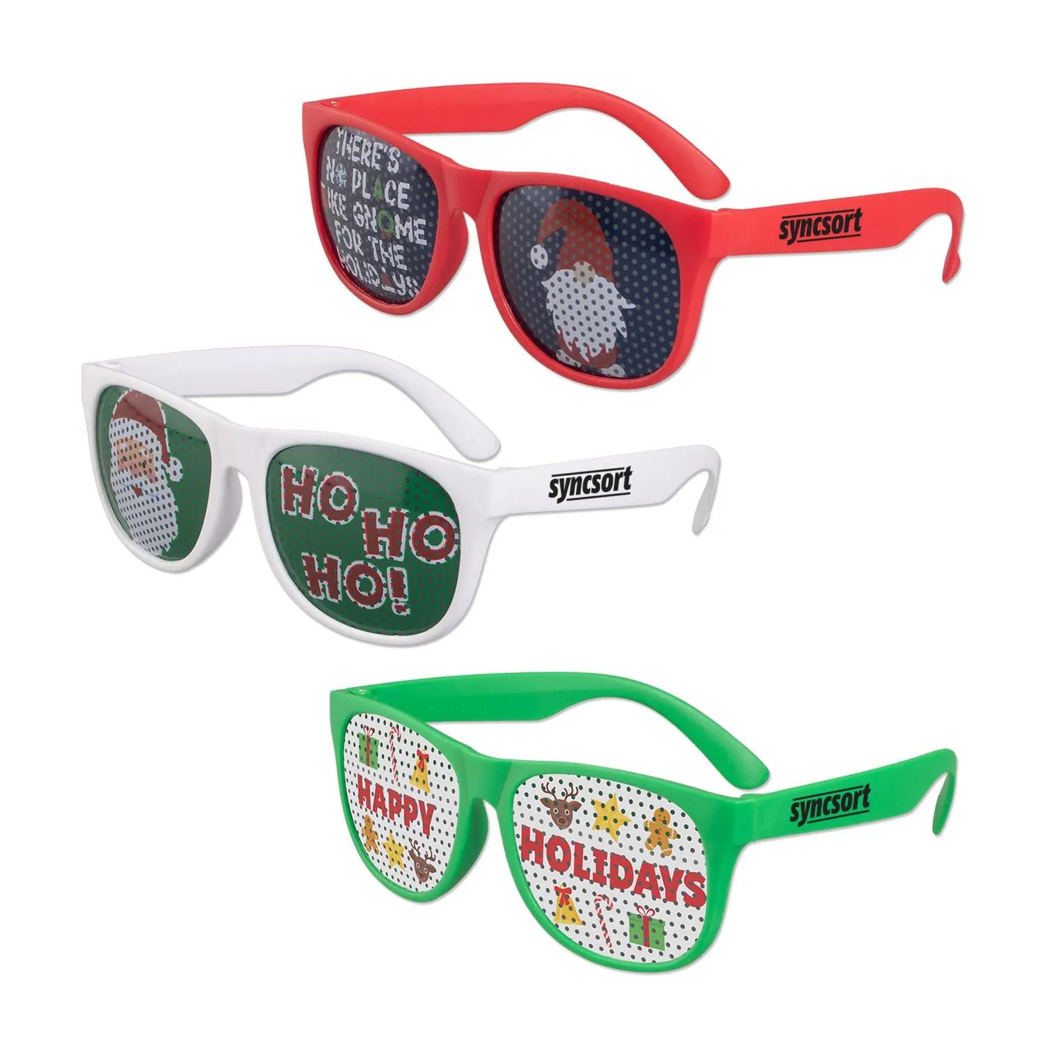 Christmas Pinhole Sunglasses Art Design Assorted