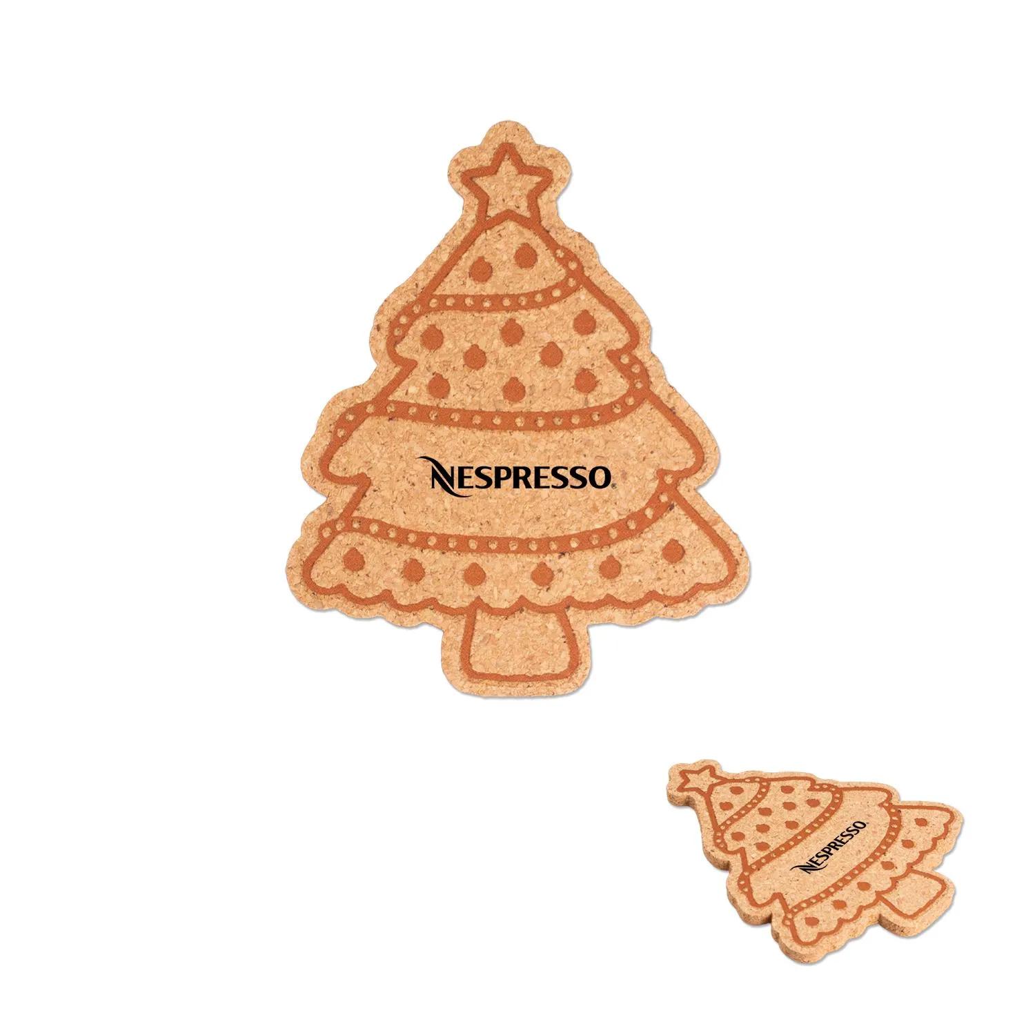 Christmas Tree Coaster Shaped Silicone Holiday