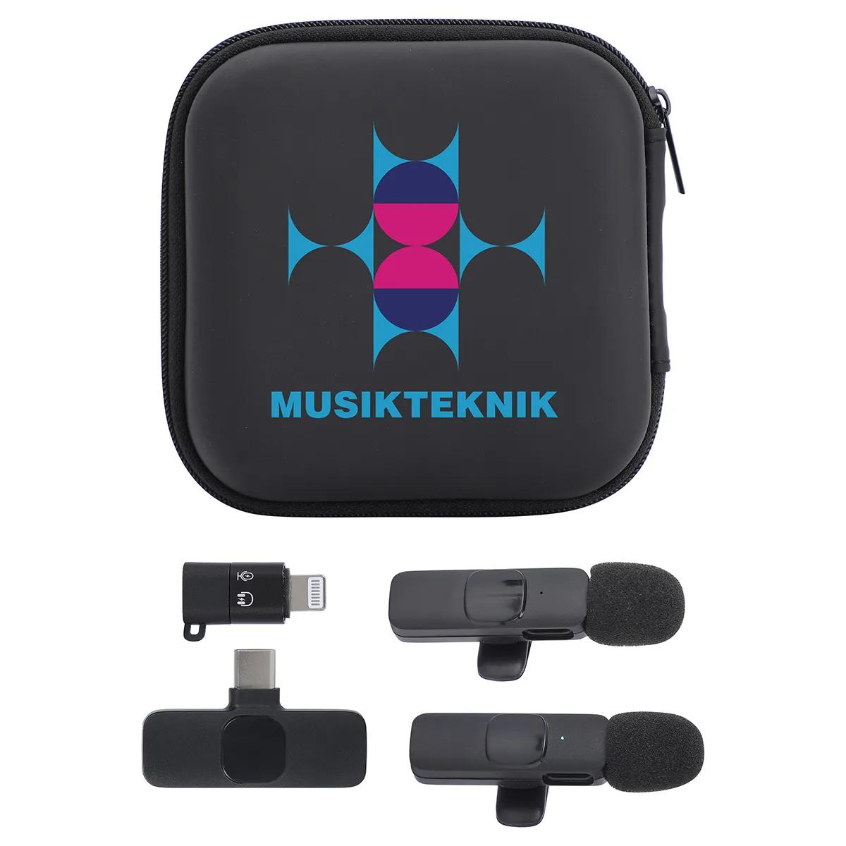 Center Stage Portable Wireless Lavalier Microphone - Set of 2