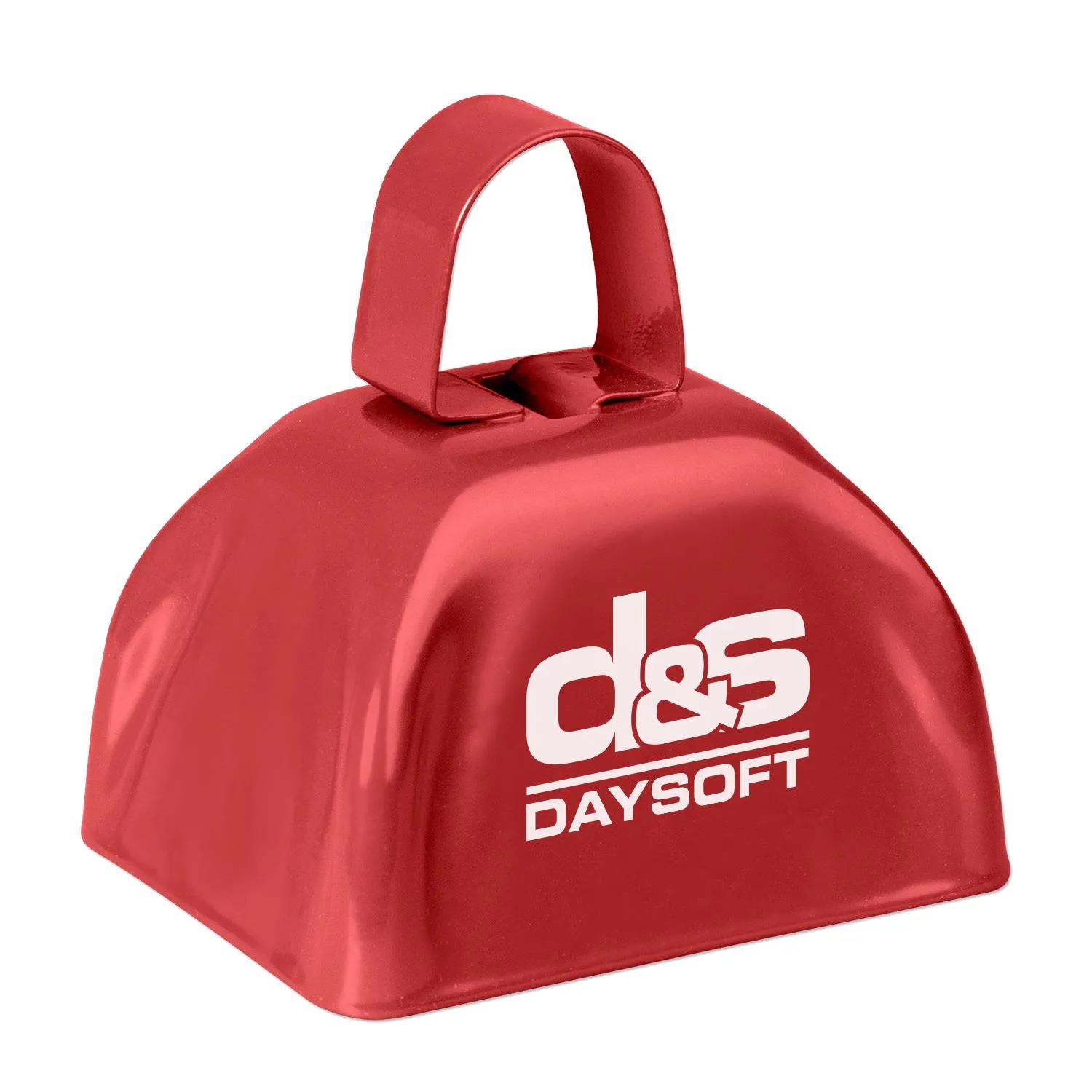 Cowbell Metal Noisemaker Custom Logo Imprint - 3 in - product view 2