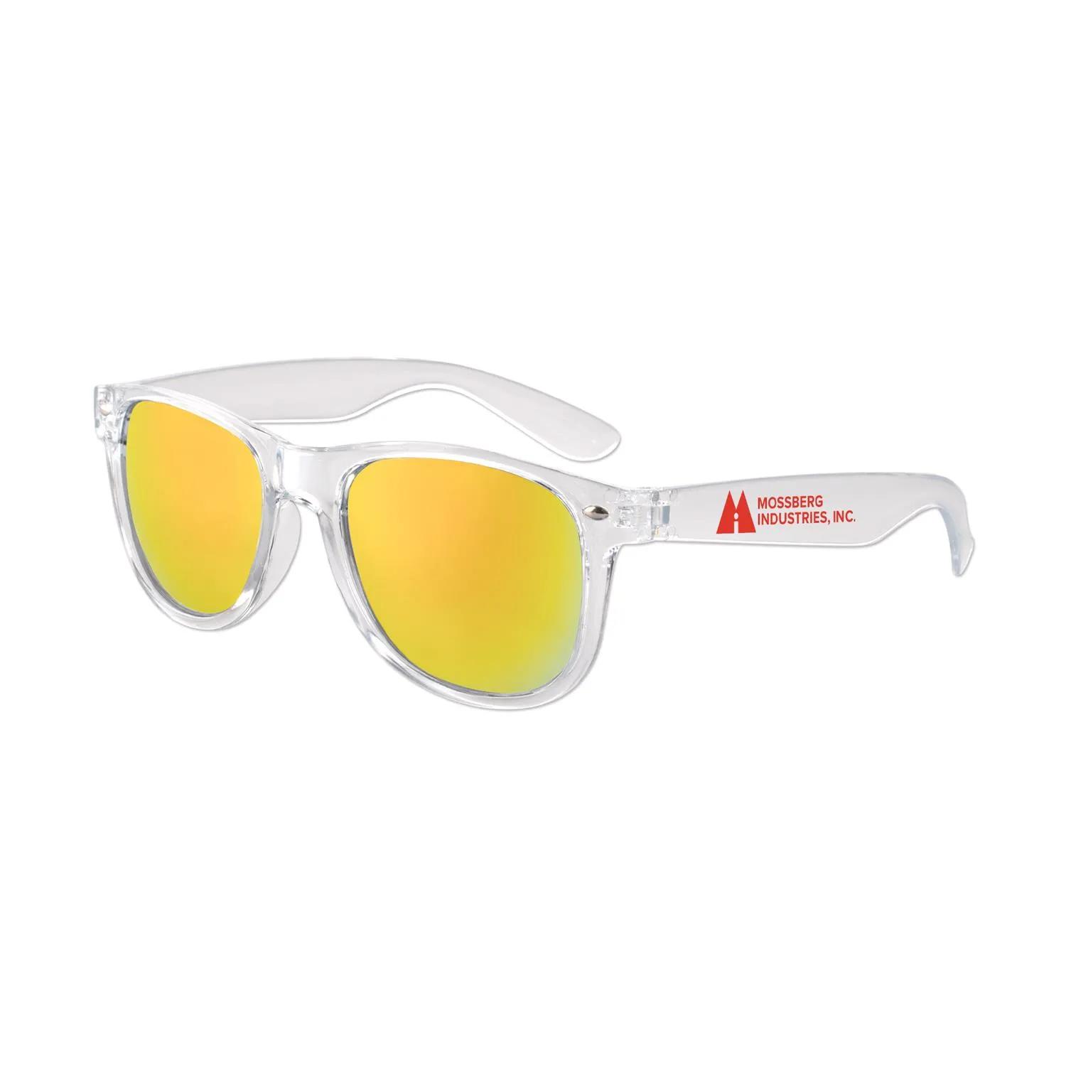 Clear Frame Sunglasses Mirror Lens UV400 Protection - product view 4