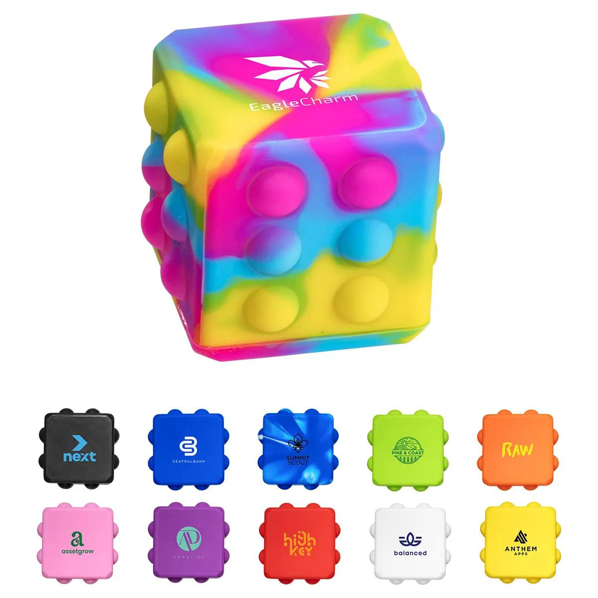 Push Pop Cube - promotional product with custom logo