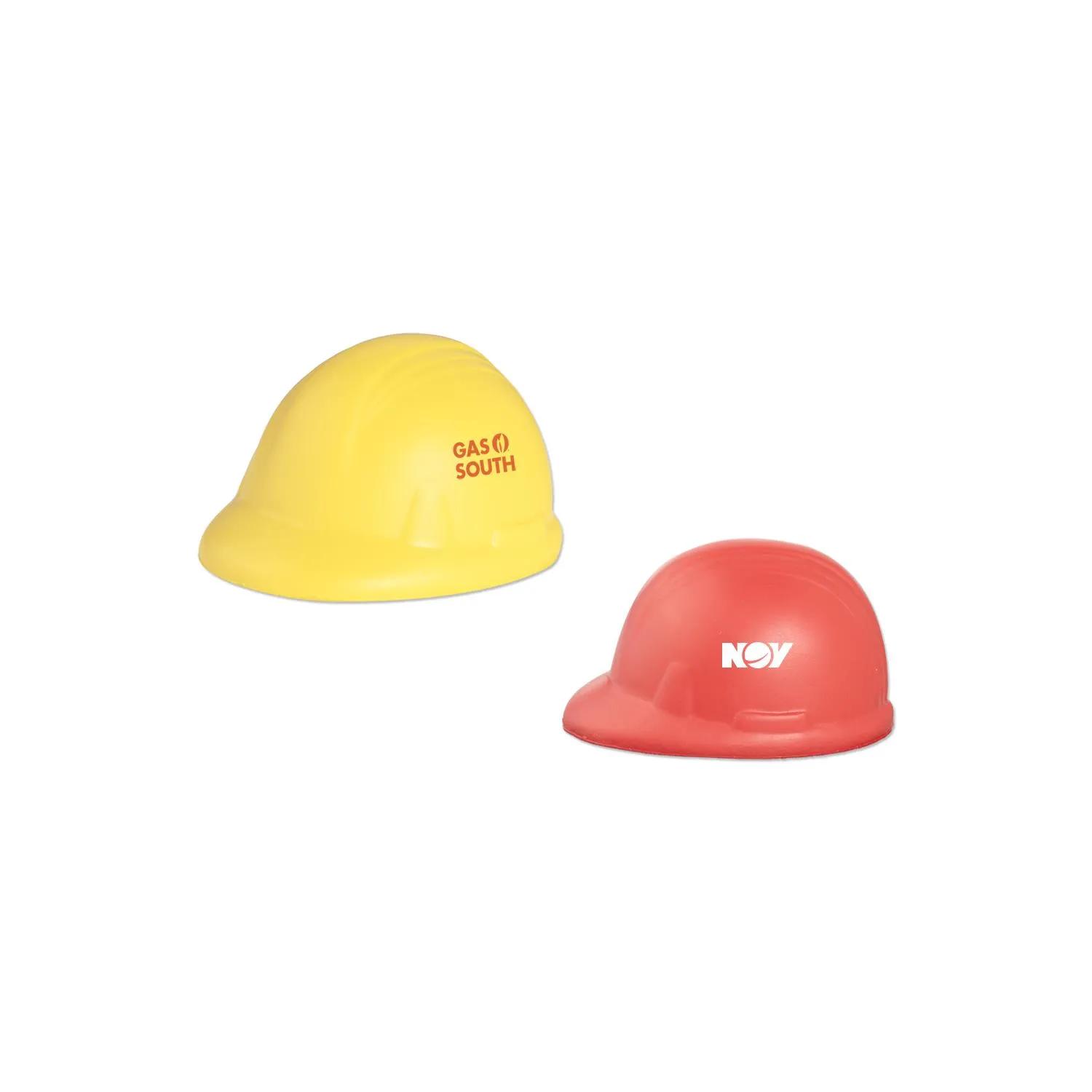 Construction Helmet Stress Ball Polyurethane Squeeze