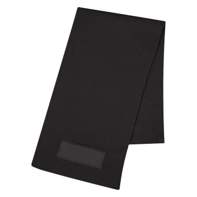 Knit Scarf Acrylic with Cotton Twill Patch - 66 x 10 in - product view 2