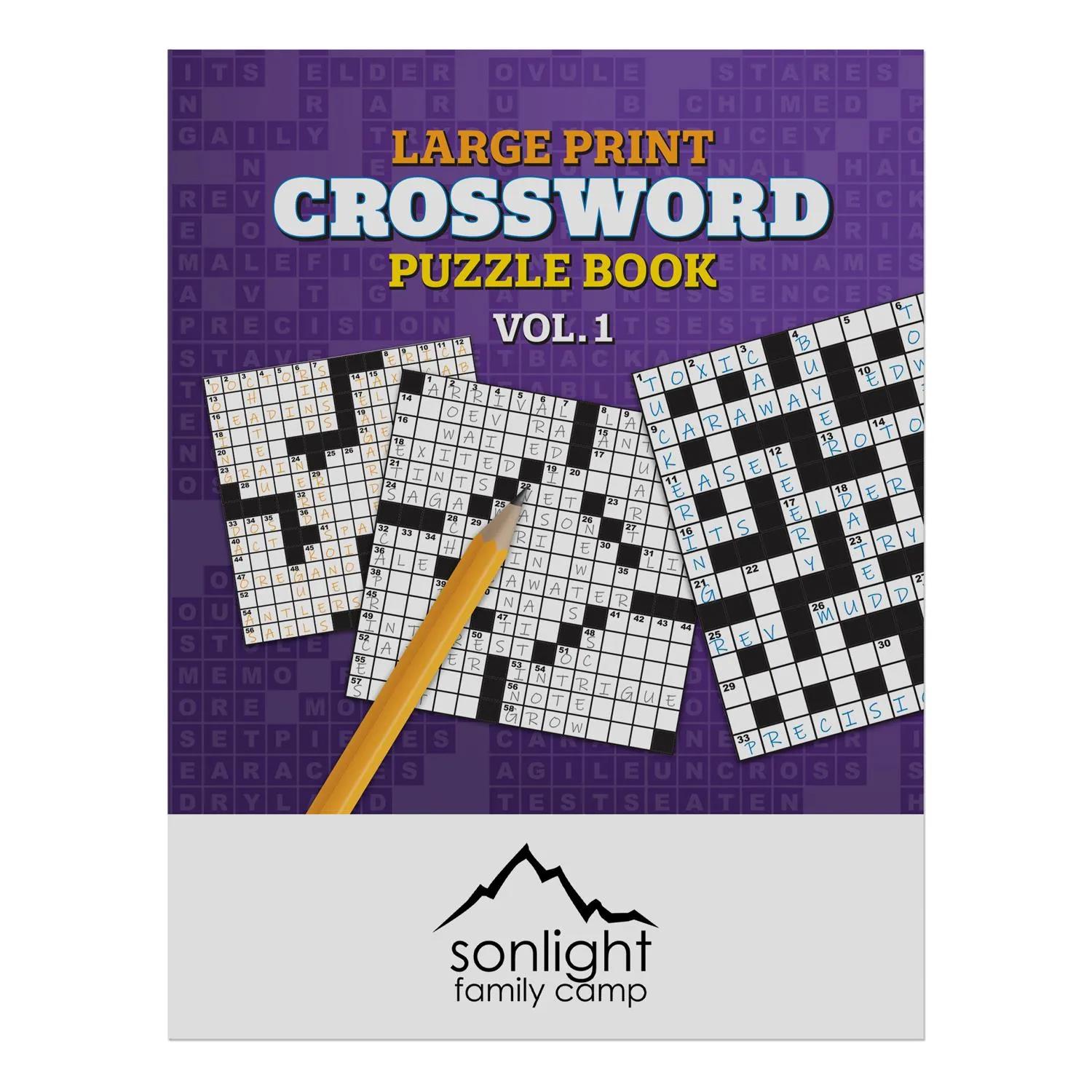 Crossword Puzzle Book Volume 1 Brain Training Games