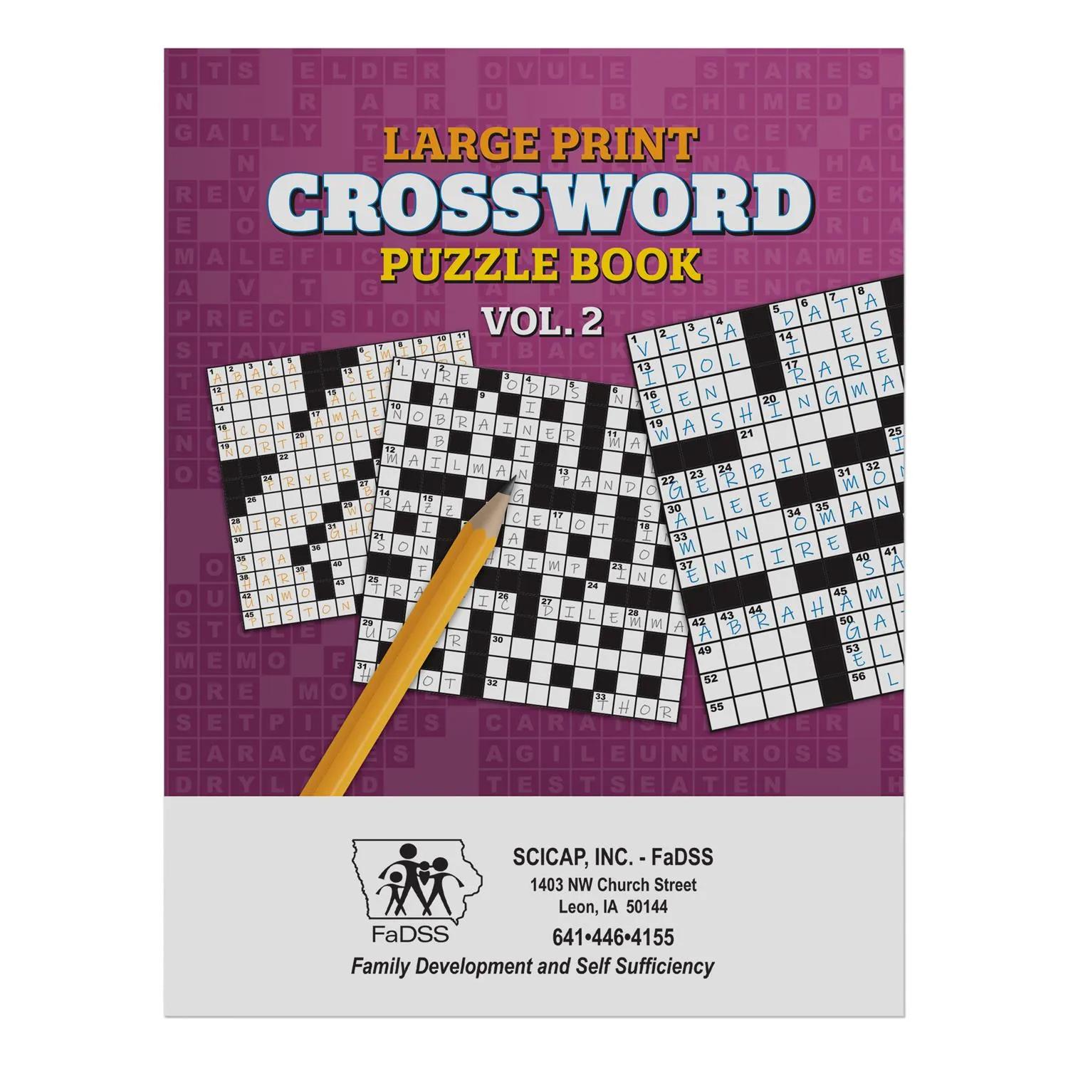 Crossword Puzzle Book Volume 2 Brain Training Games
