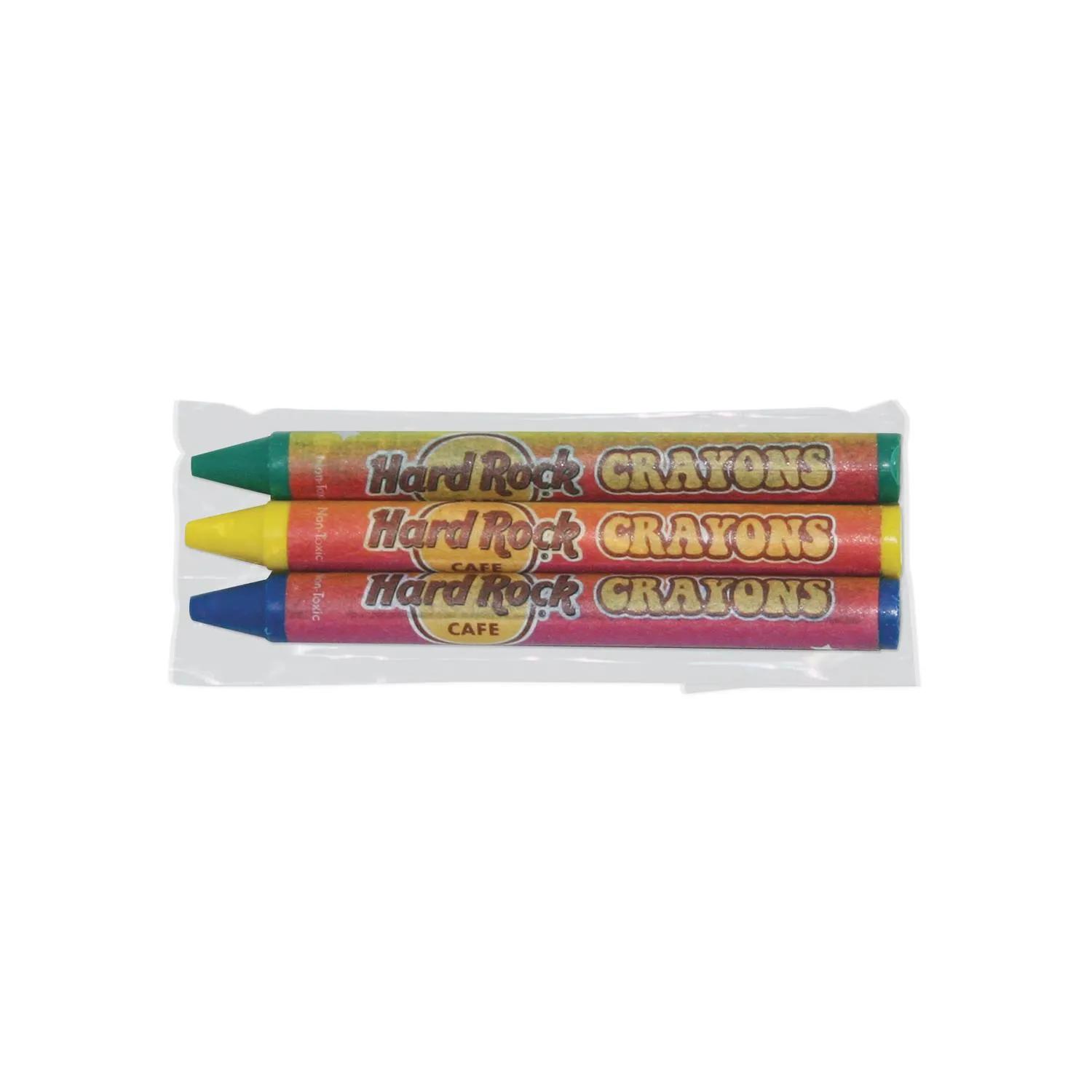 Custom 3 Pack Cello Crayons - promotional product with custom logo