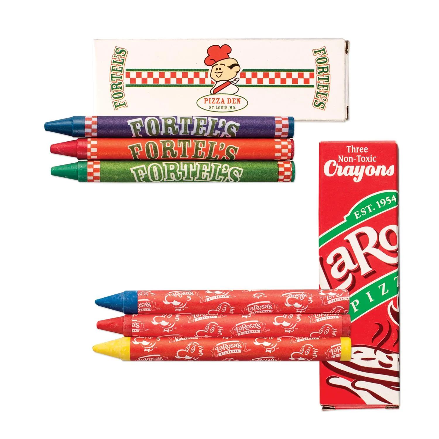 Crayons Custom Box and Wrapper 3 Pack Full Color Print
