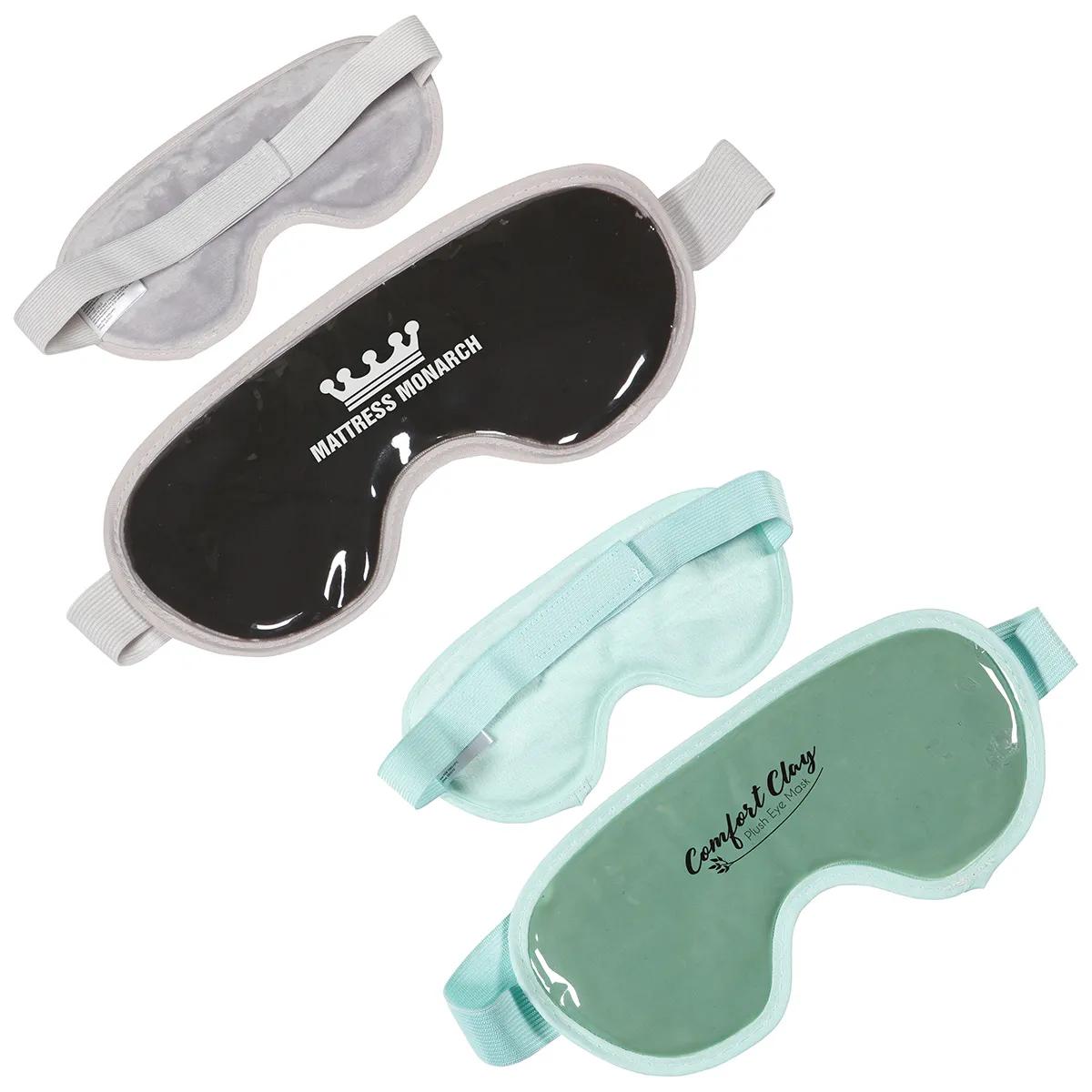ComfortClay® Plush Eye Mask - promotional product with custom logo