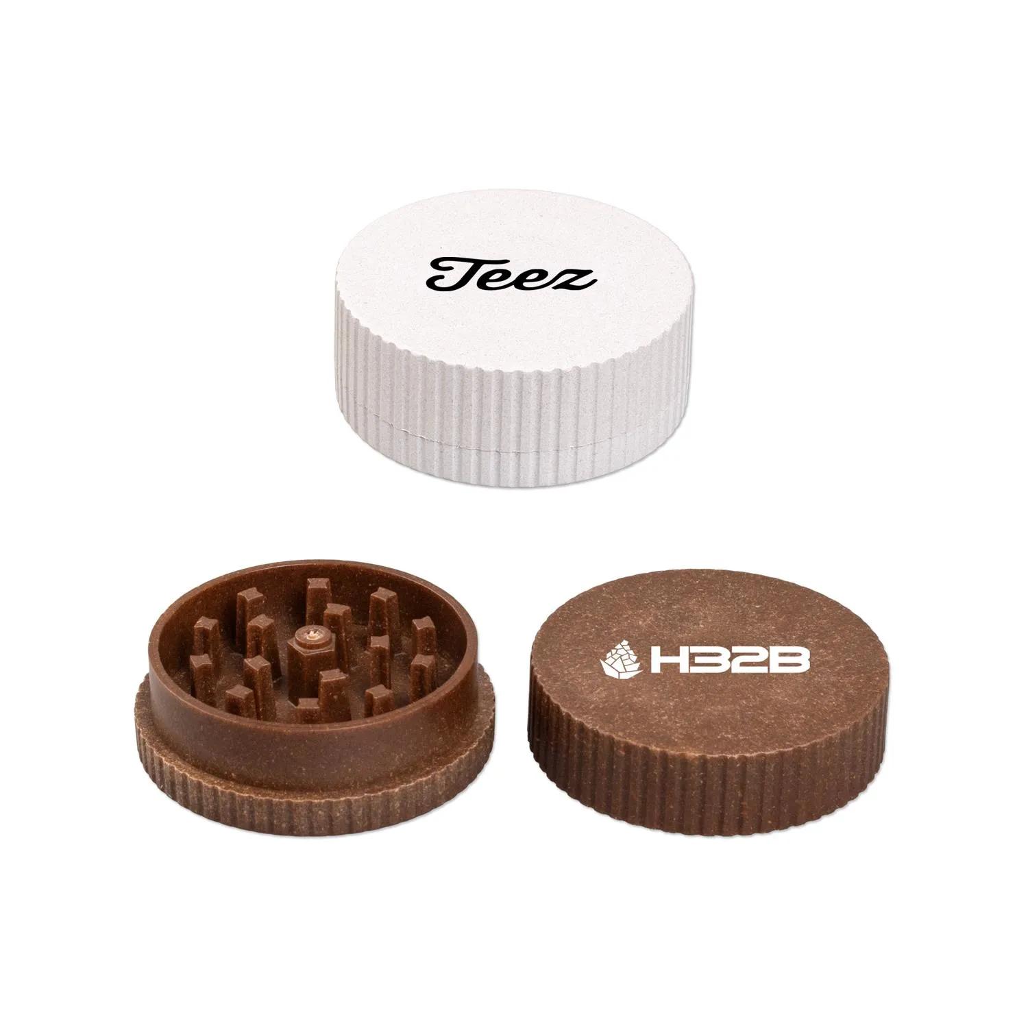 Hemp Grinder Biodegradable Custom Logo Full Color Print